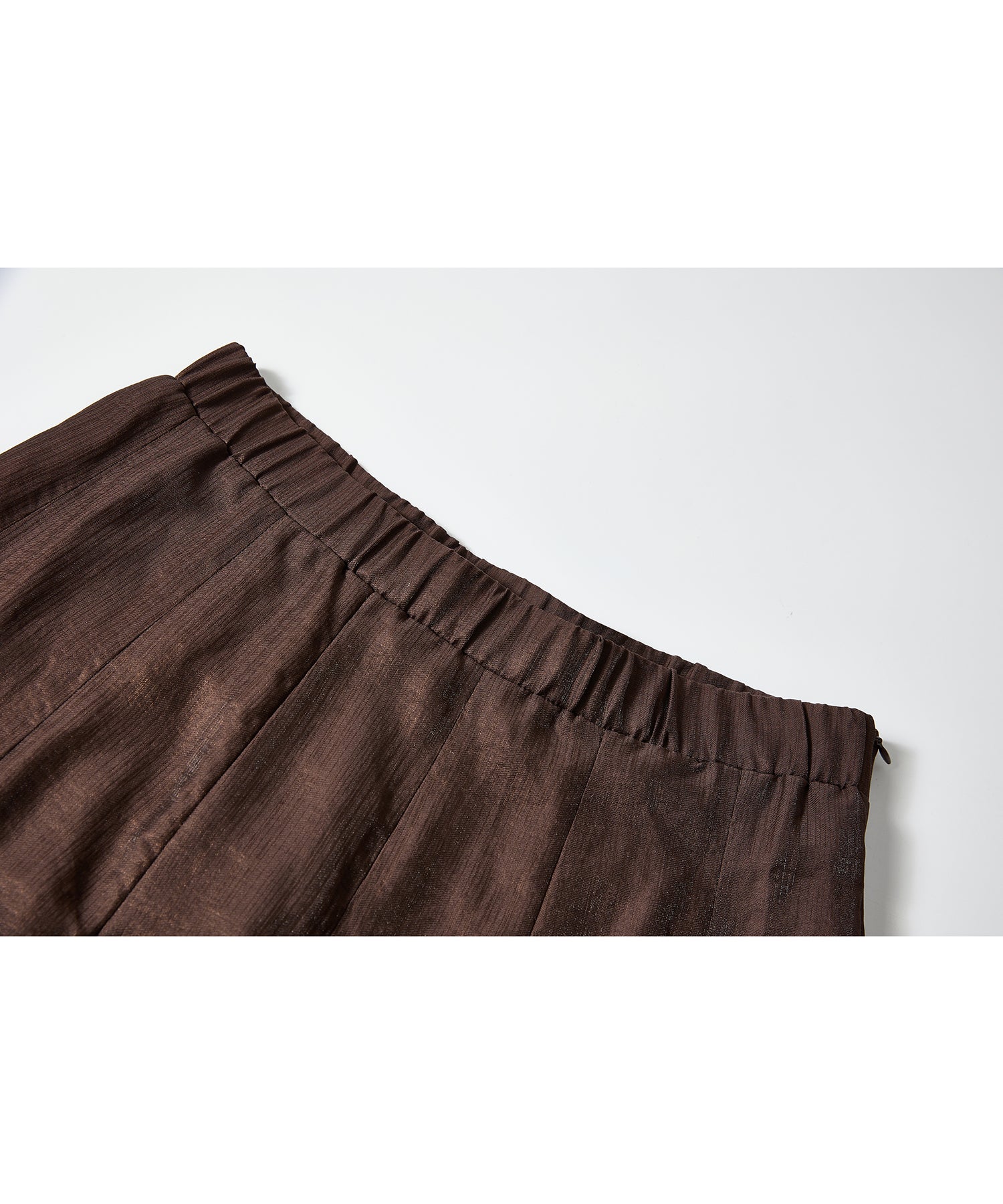 「9月下旬出荷予定」Paneled Shirred Hem A-Line Skirt