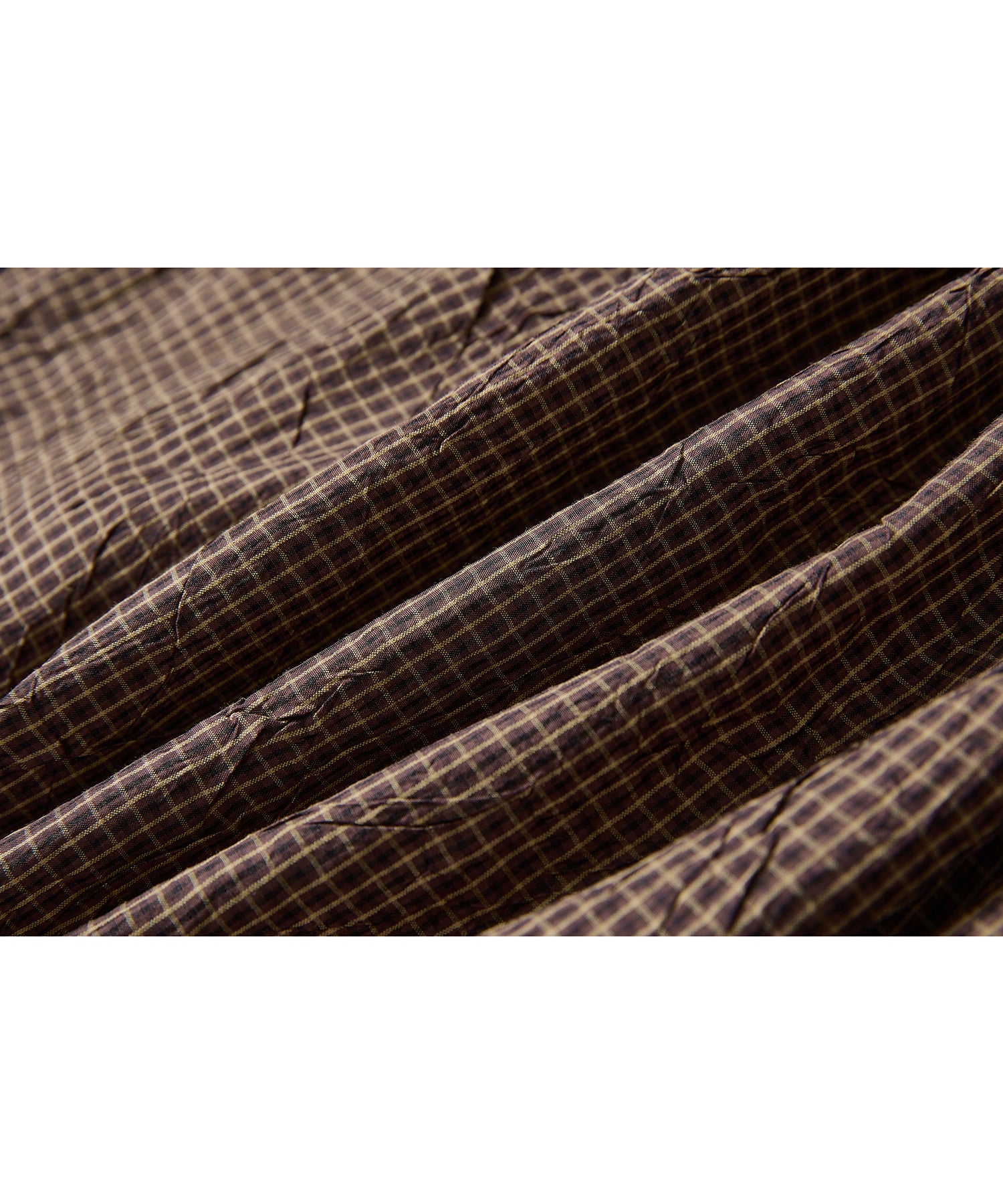 「9月下旬出荷予定」Vintage Check Balloon Long Skirt