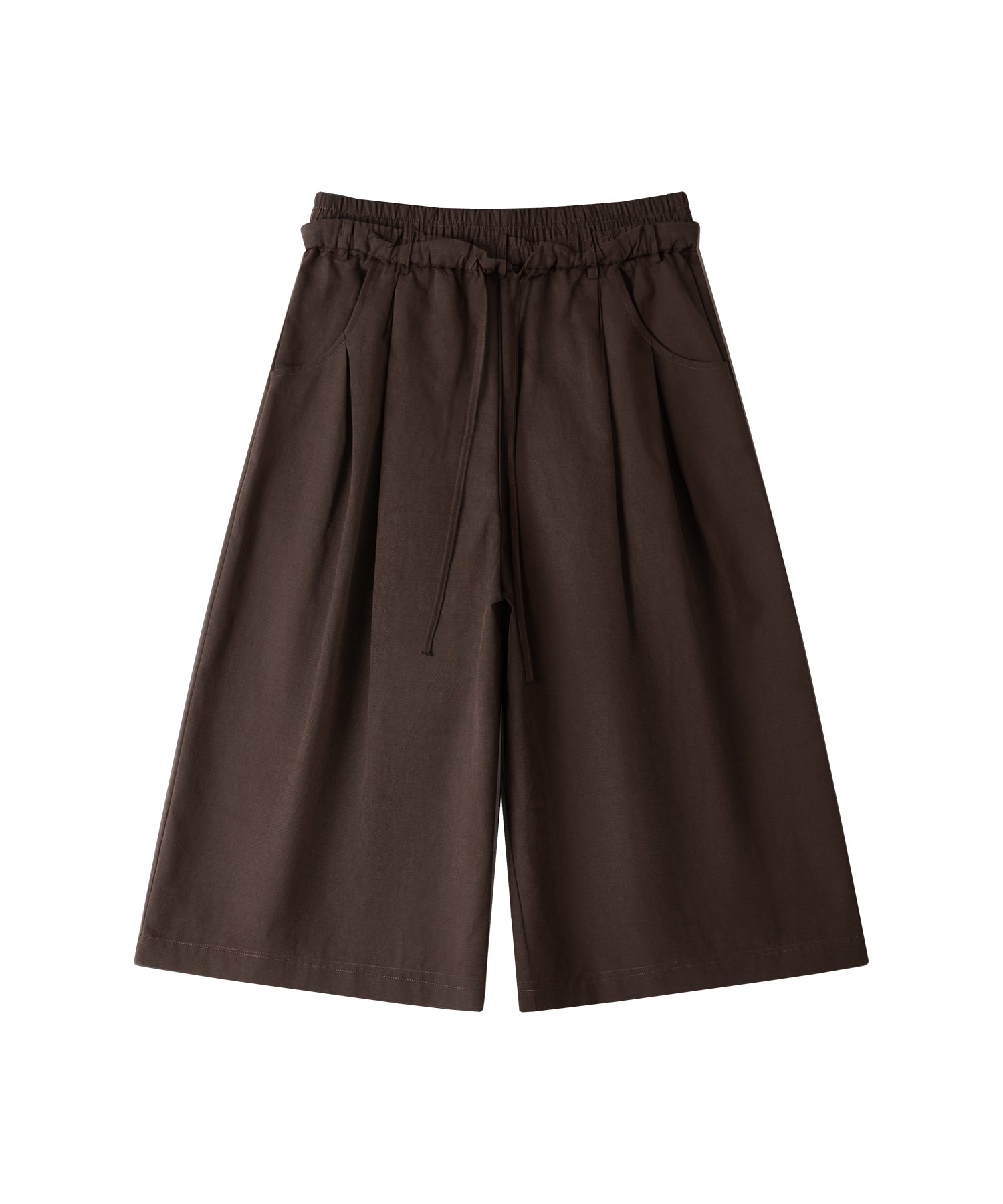 「9月下旬出荷予定」Drawstring Waist Wide Midi Pants