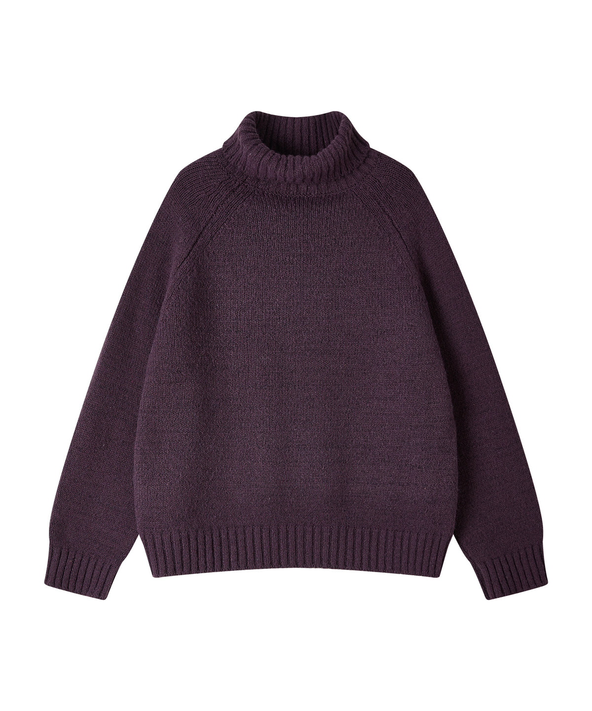 「11月下旬出荷予定」Turtleneck Raglan Knit Sweater