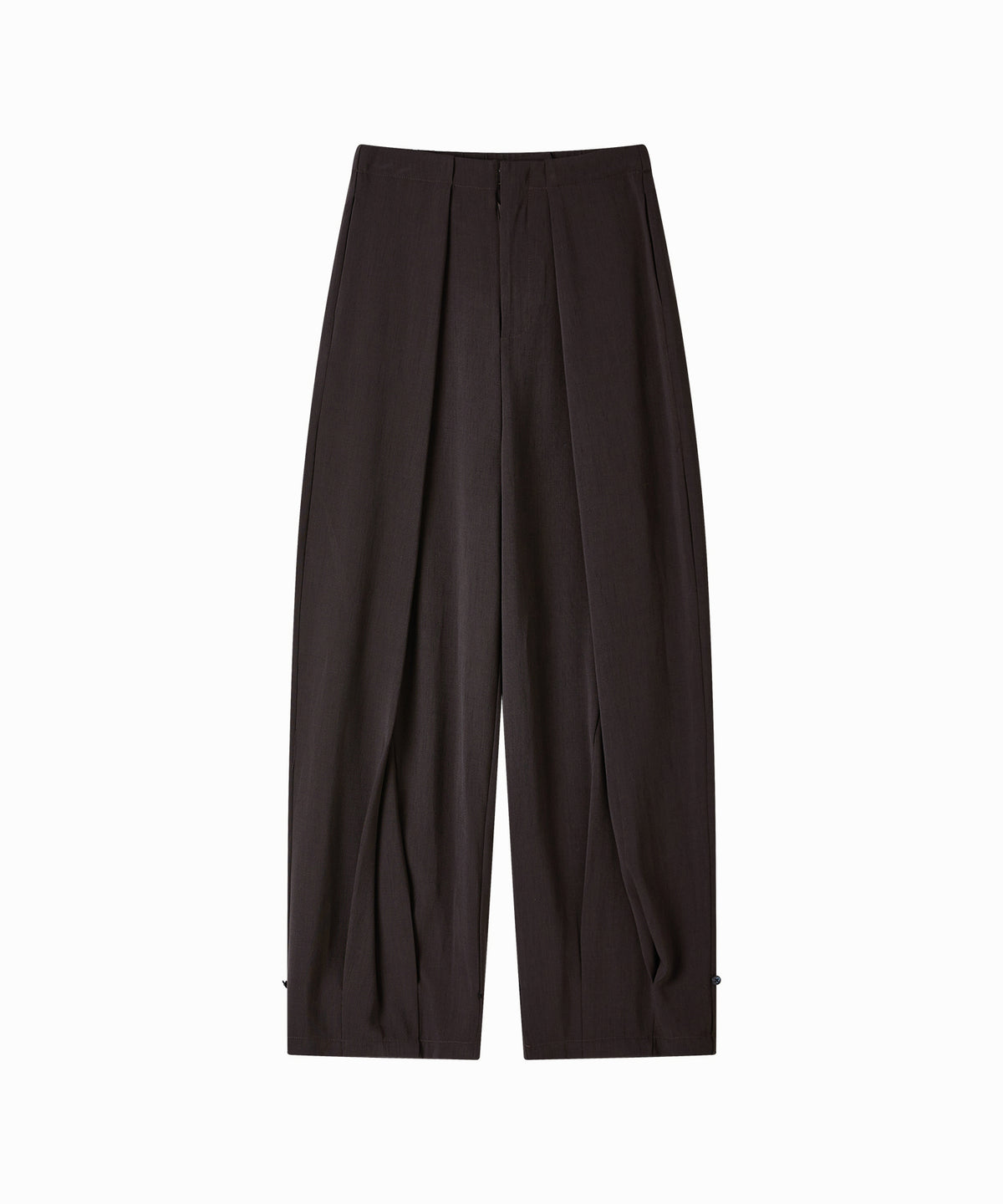 「10月下旬出荷予定」Tuck Detail Adjustable Hem Wide Pants