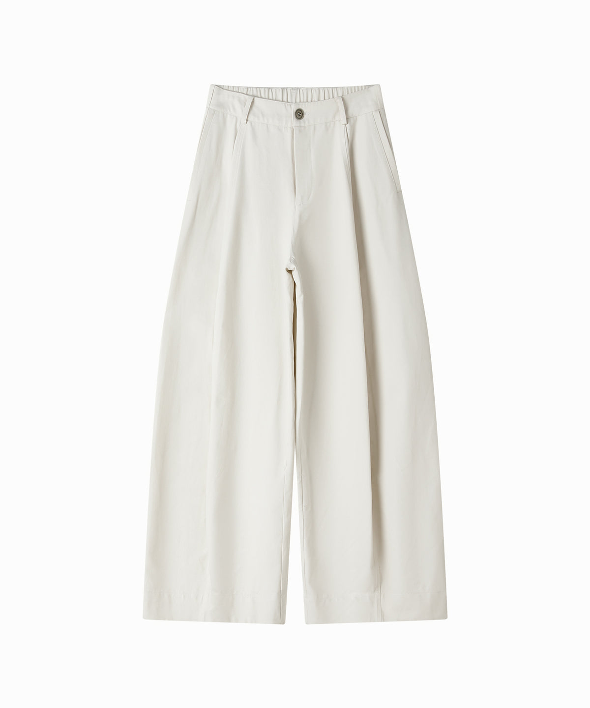 「10月下旬出荷予定」Back Elastic Wide Straight Pants