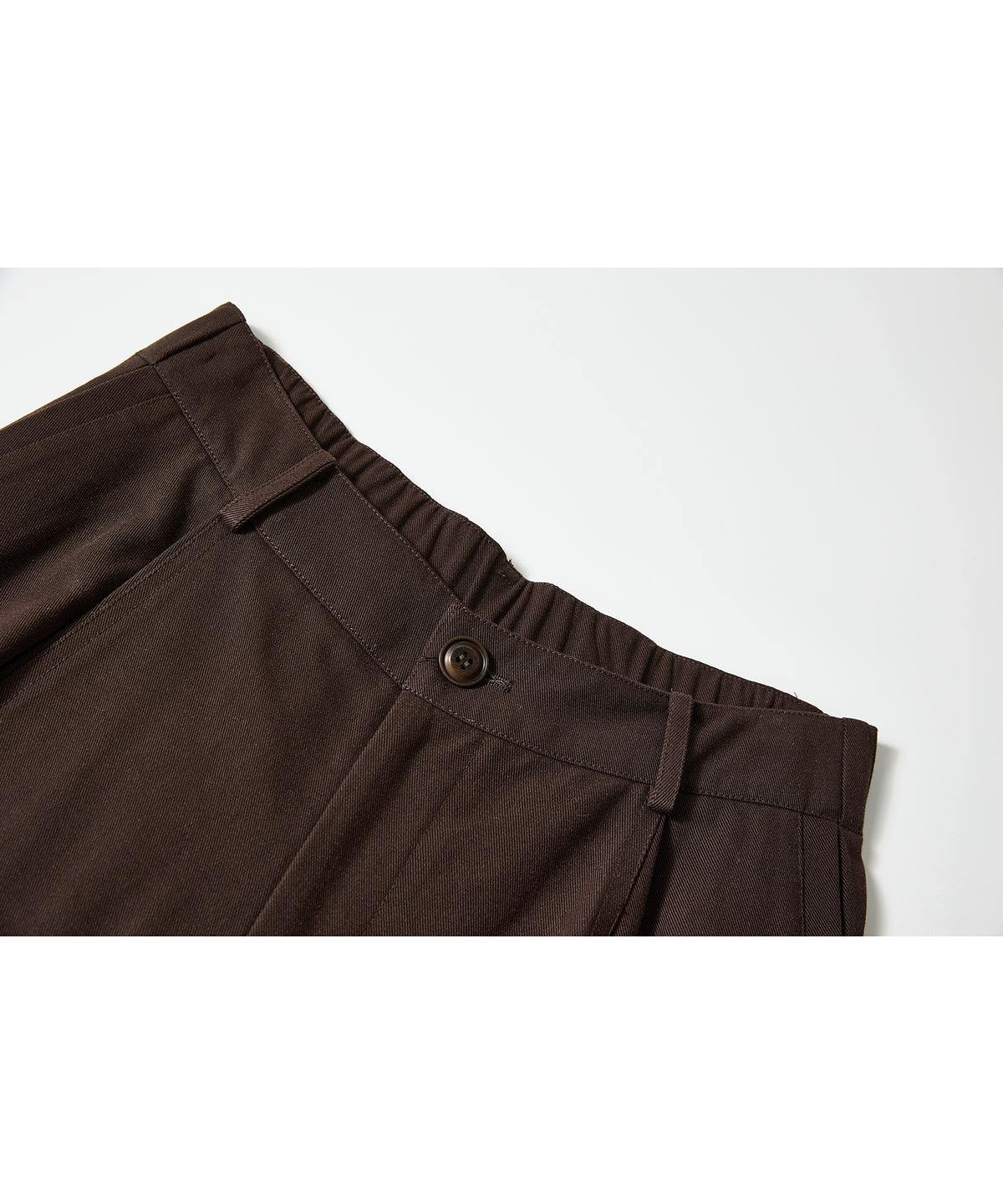 「10月下旬出荷予定」Back Elastic Wide Straight Pants