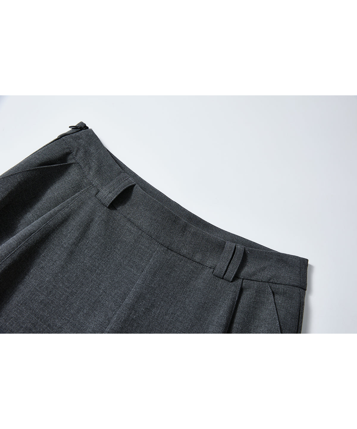 「10月下旬出荷予定」Tucked Wide Straight Slacks Pants