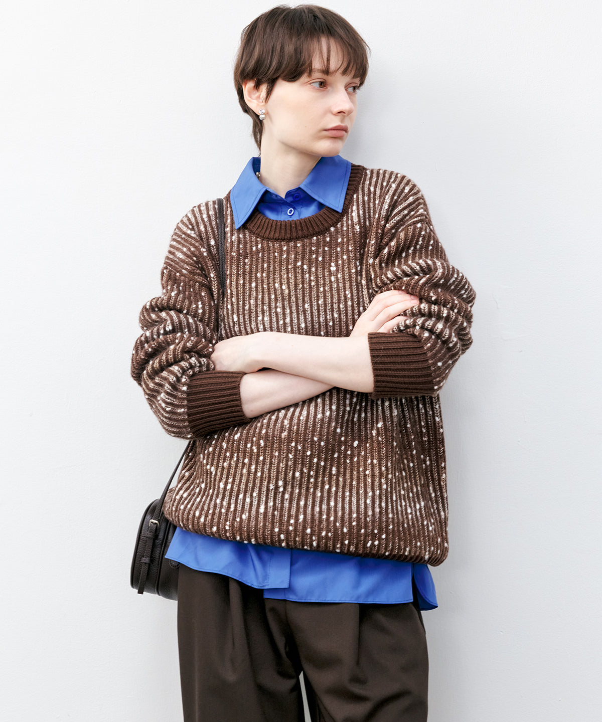 Multi-Way Oversized Collar Shirt