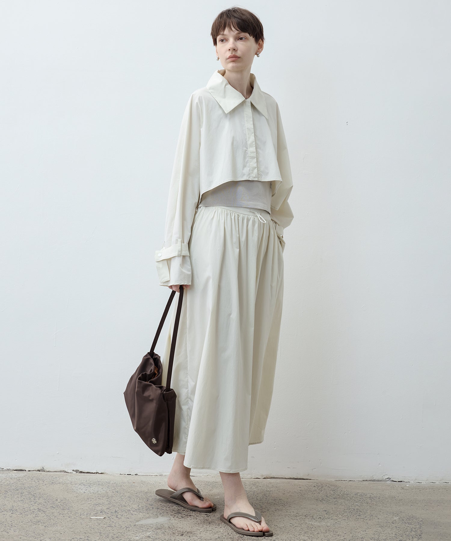 UPF50+ Drawstring Gathered Skirt