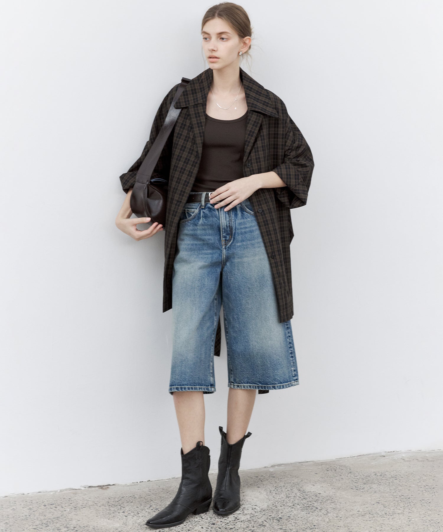 Stretch Ribbed U-Neck Tank Top