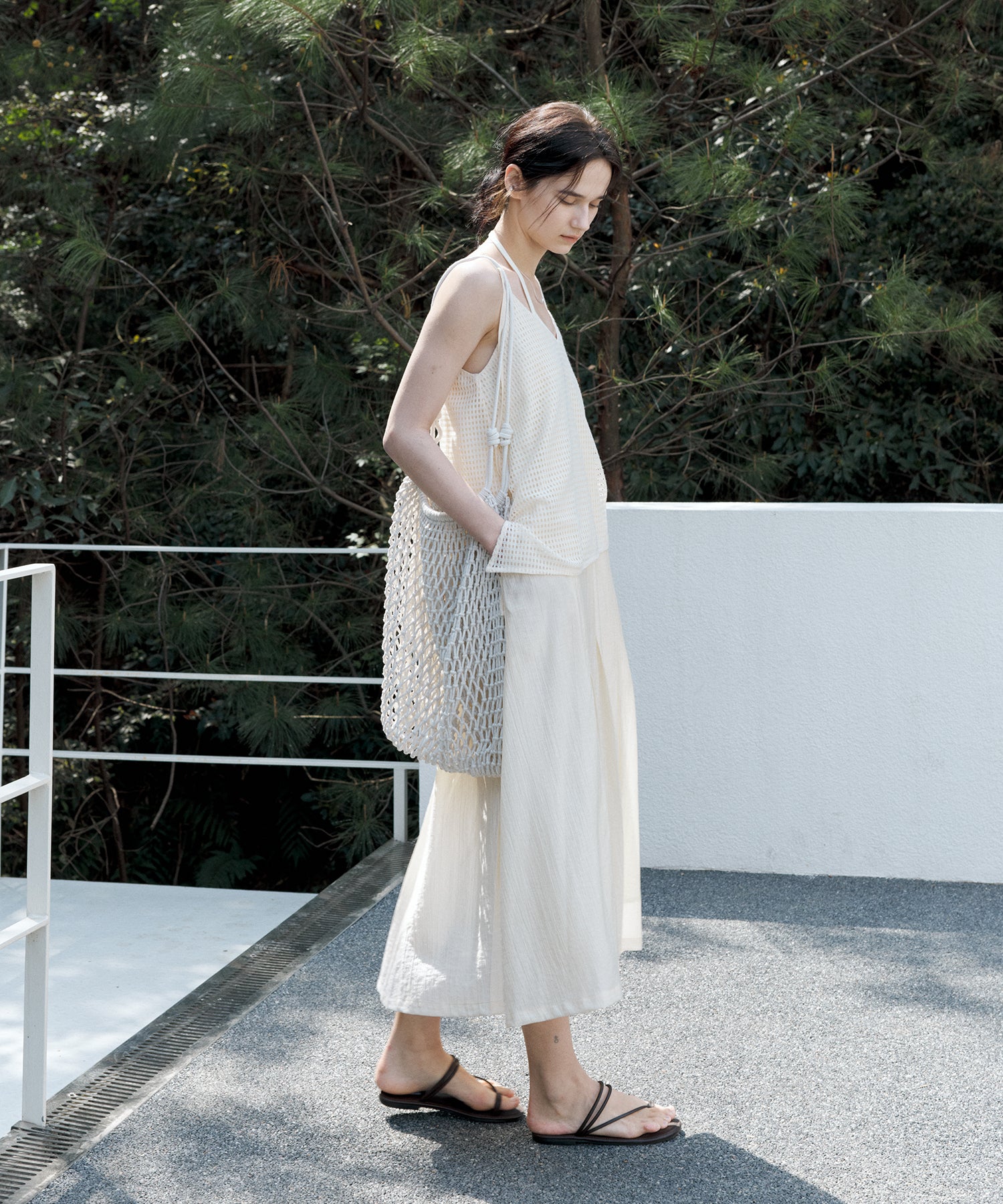 Layered Cutwork Camisole Dress