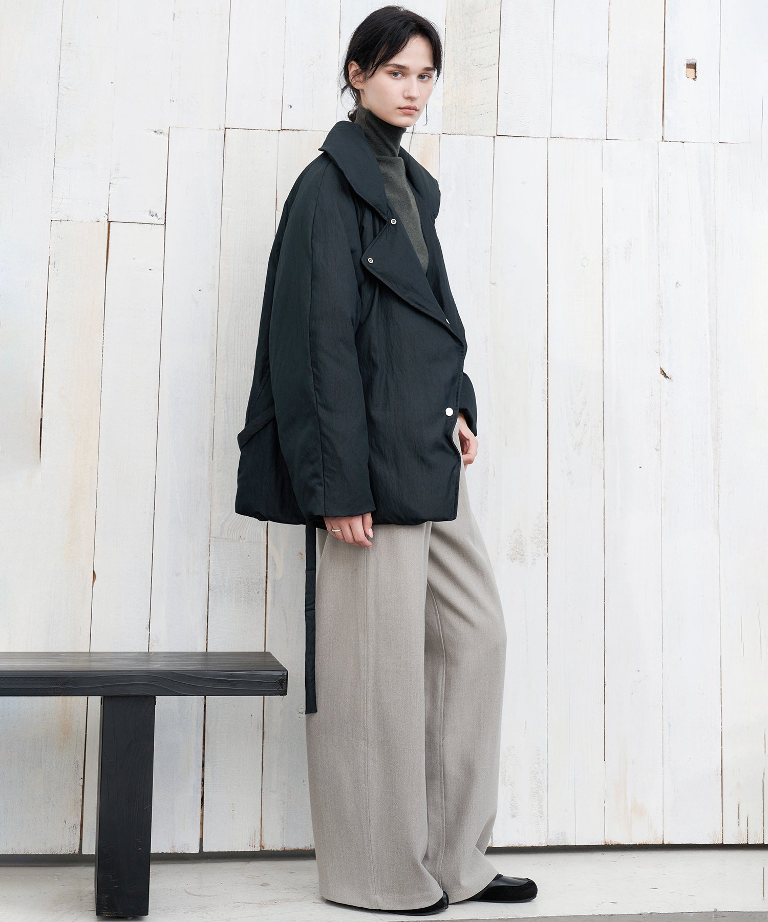 Lapel Short Down Coat
