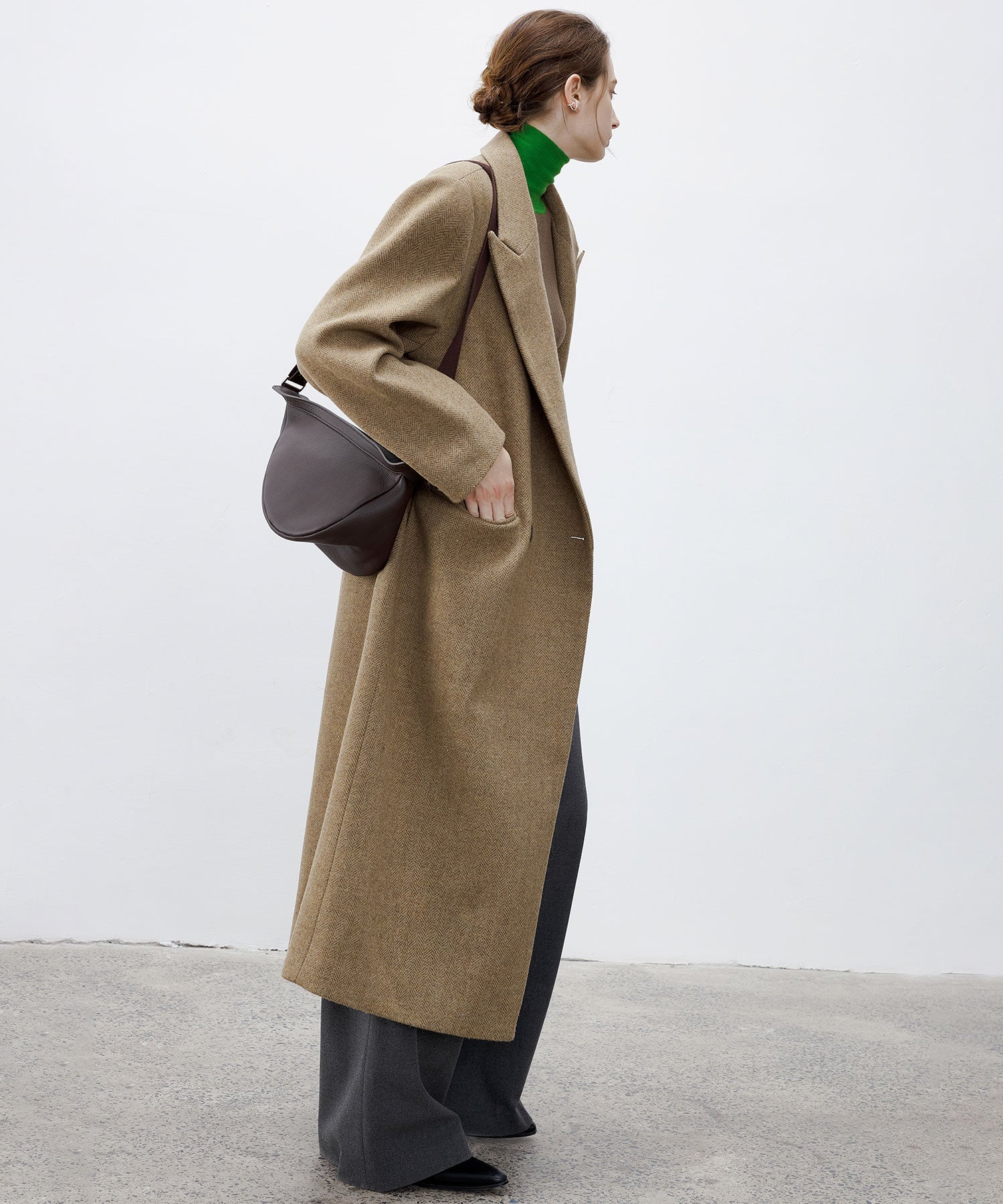 Deconstructed Peak Lapel Two-Button Coat