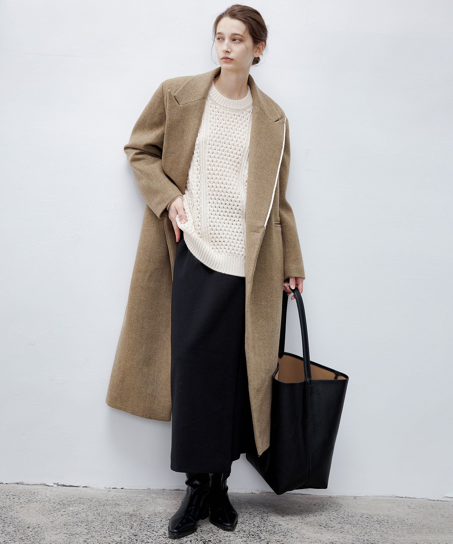 Deconstructed Peak Lapel Two-Button Coat