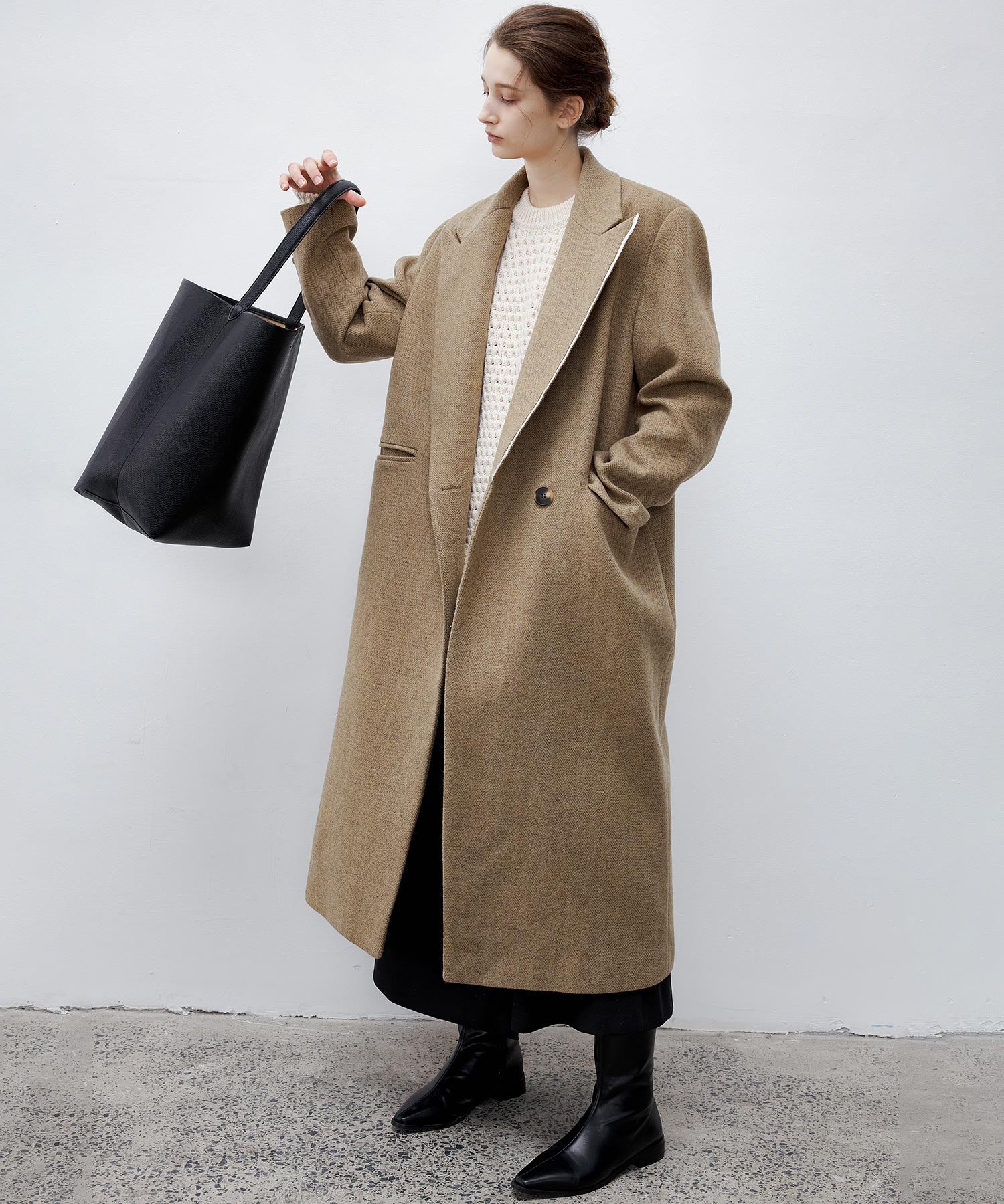 Deconstructed Peak Lapel Two-Button Coat