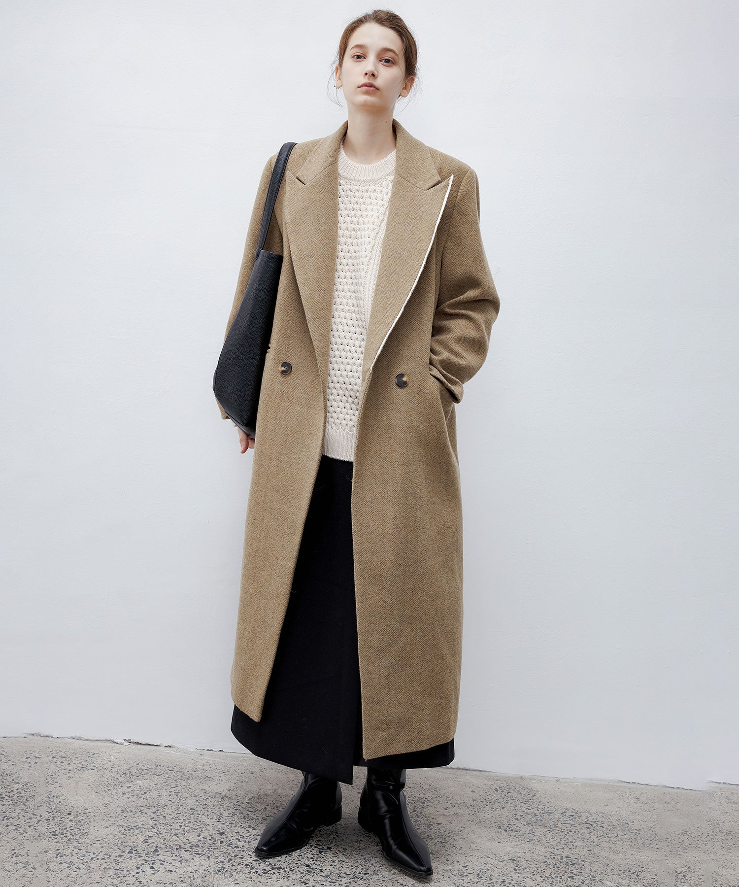 Deconstructed Peak Lapel Two-Button Coat