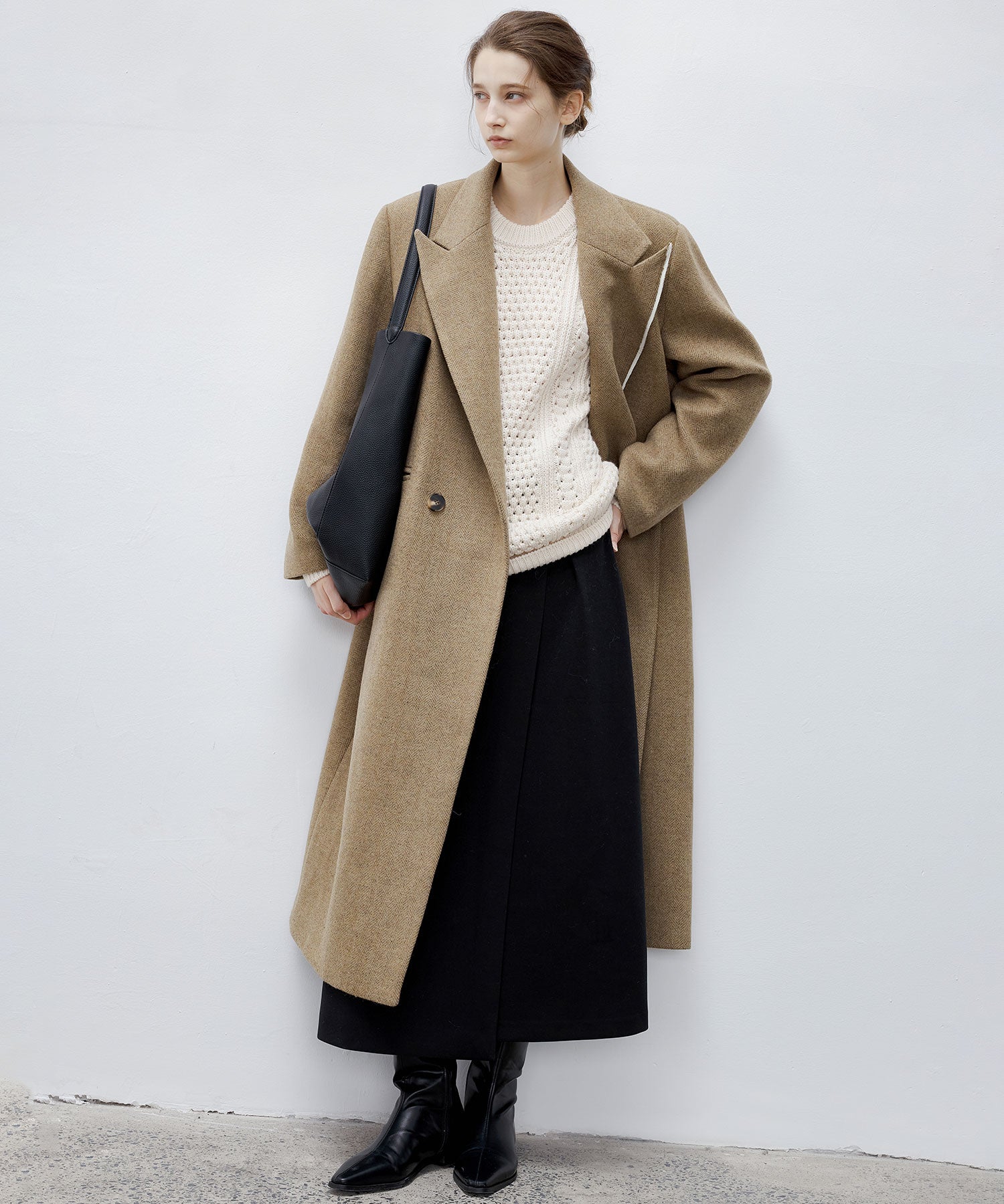 Deconstructed Peak Lapel Two-Button Coat