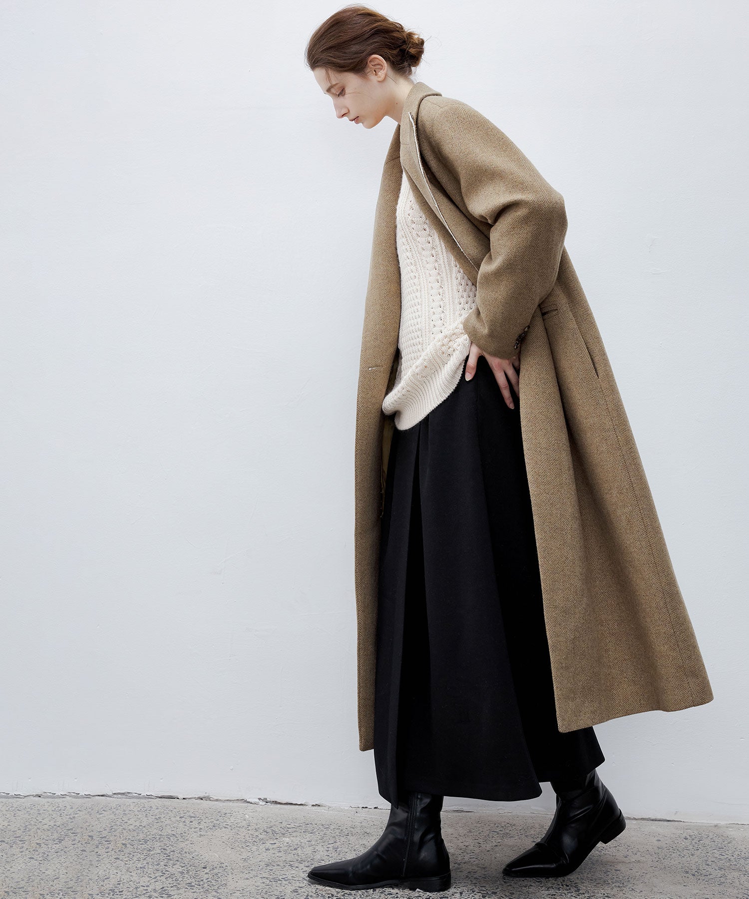 Deconstructed Peak Lapel Two-Button Coat