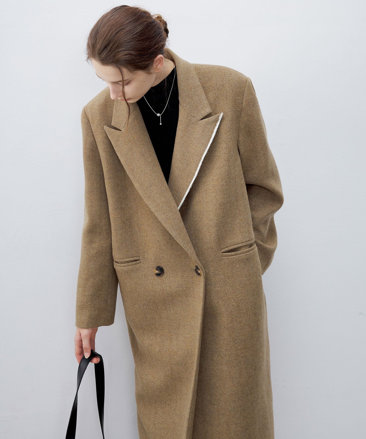 Deconstructed Peak Lapel Two-Button Coat