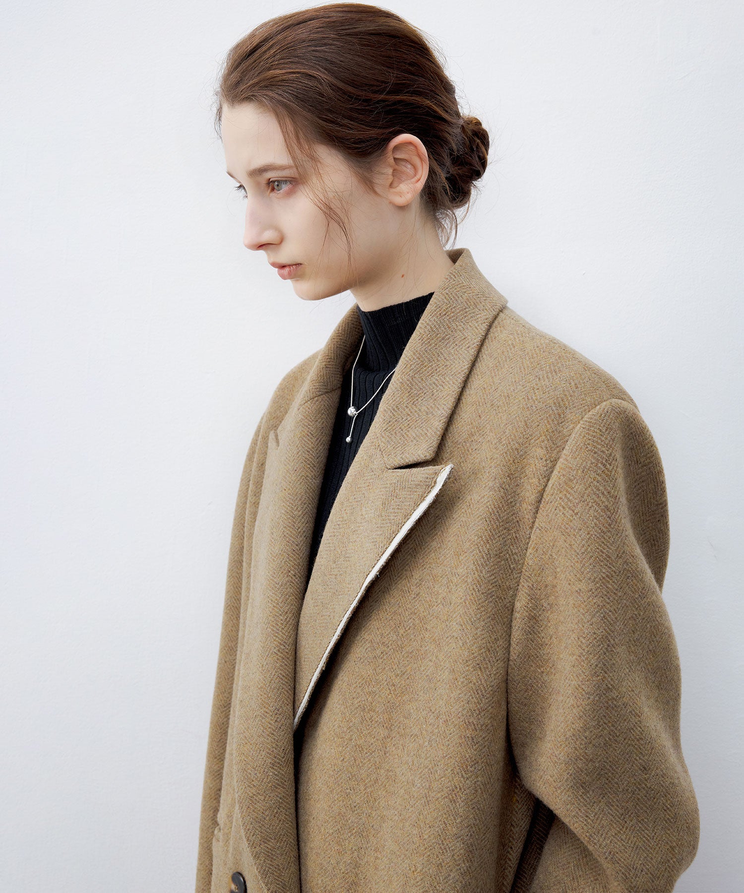 Deconstructed Peak Lapel Two-Button Coat