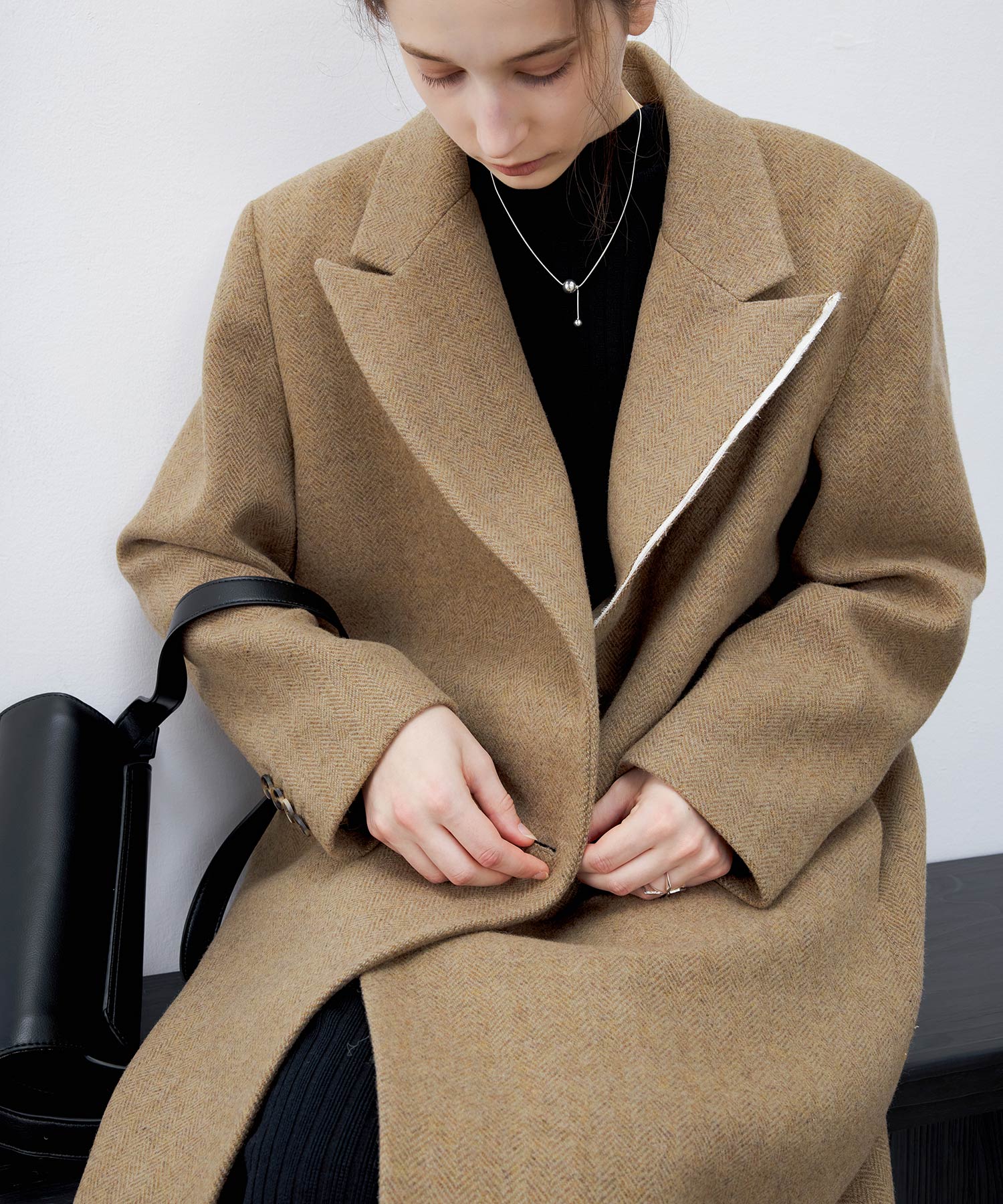 Deconstructed Peak Lapel Two-Button Coat