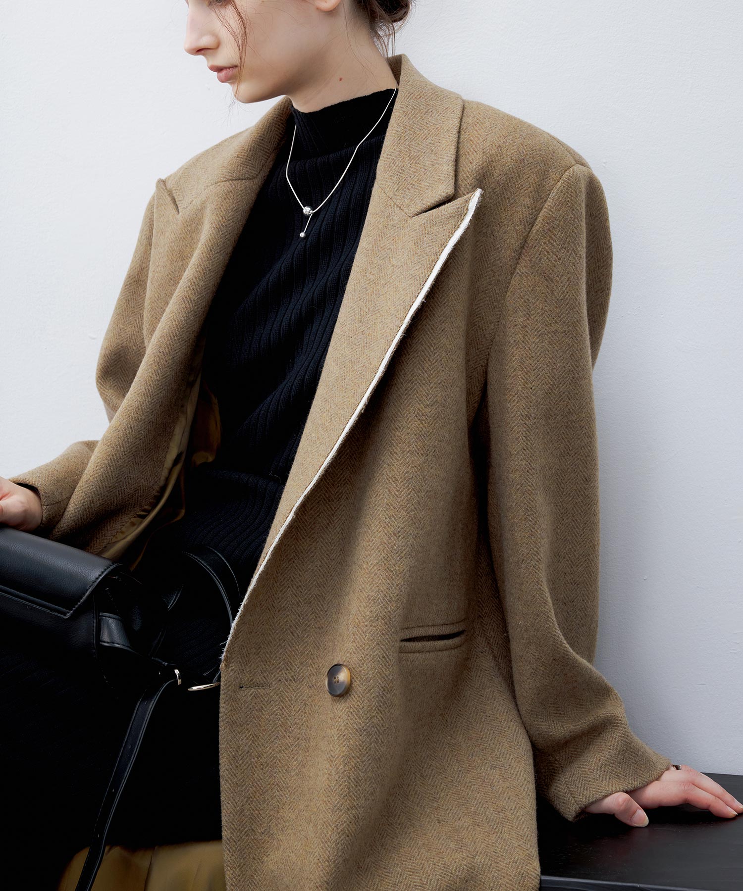 Deconstructed Peak Lapel Two-Button Coat