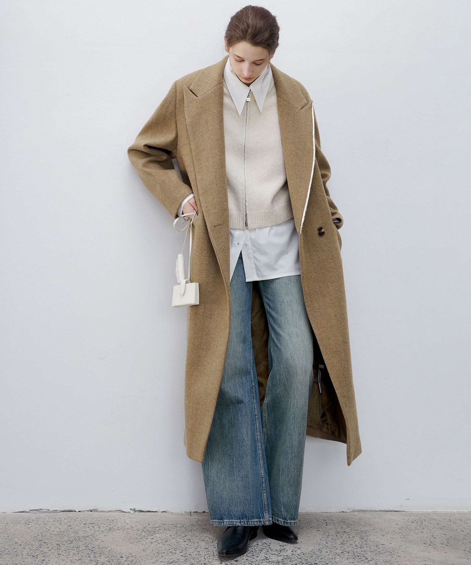 Deconstructed Peak Lapel Two-Button Coat