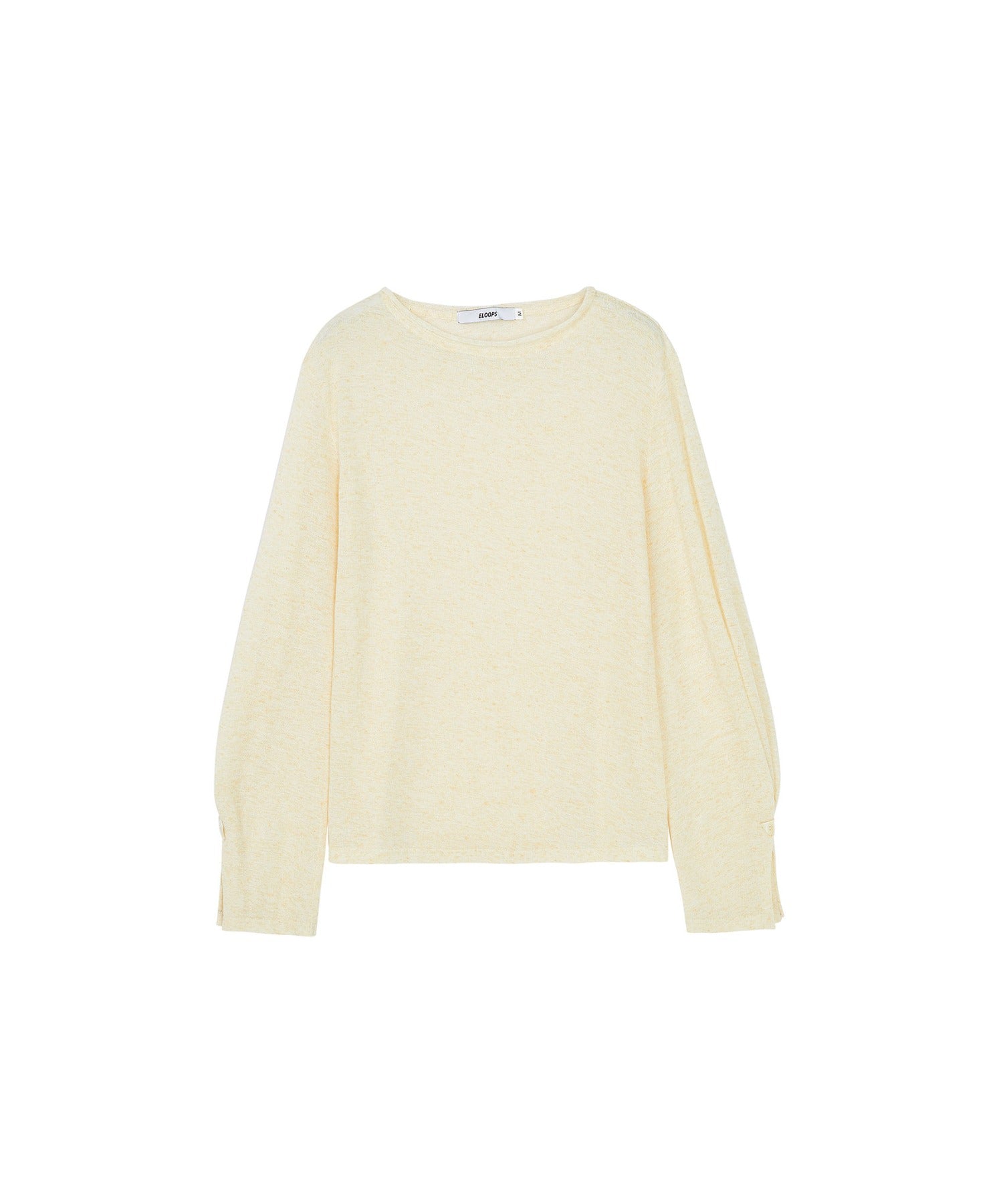 Sheer Knit Flare Sleeve Long Tee