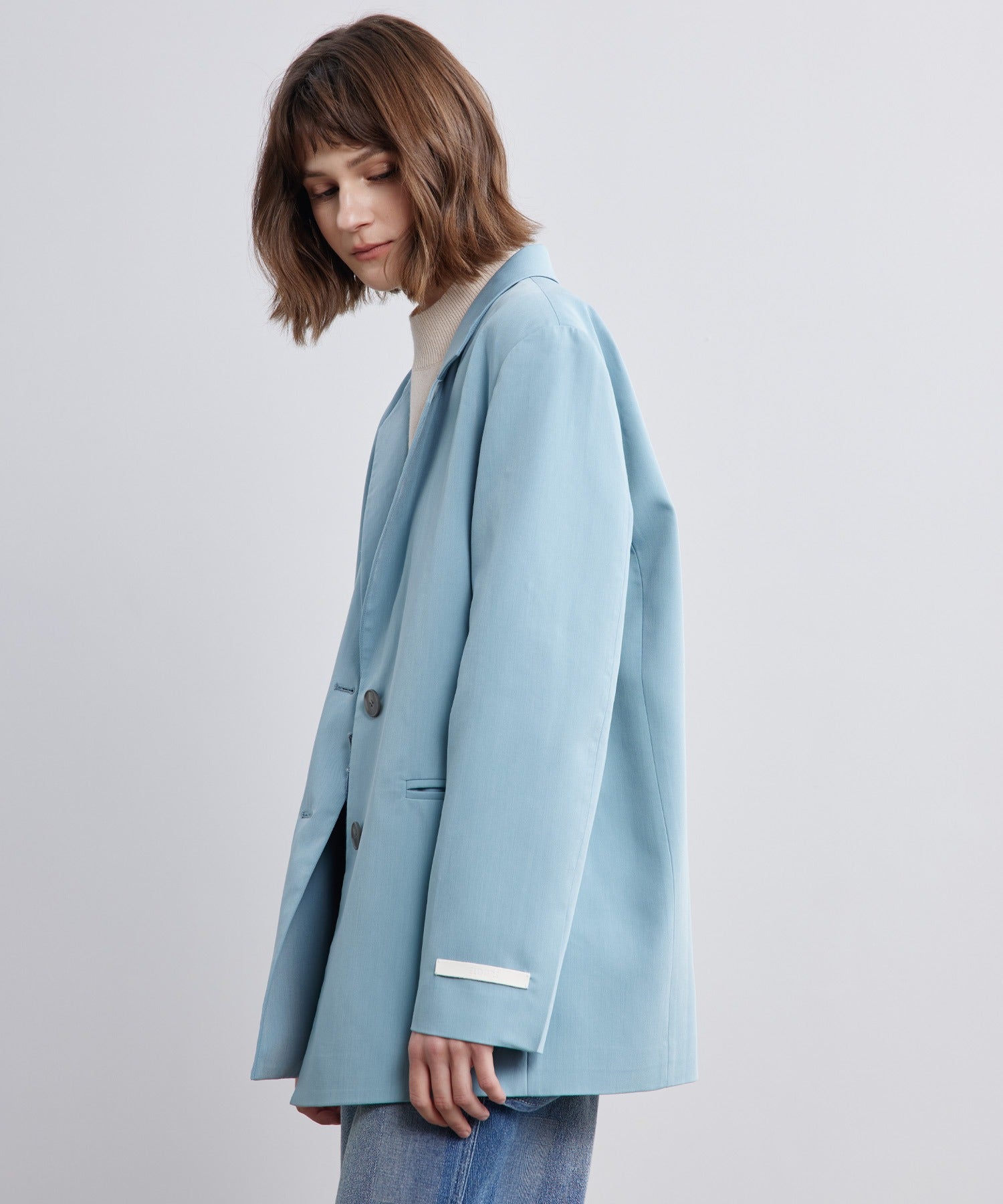 Back-Open Single Jacket