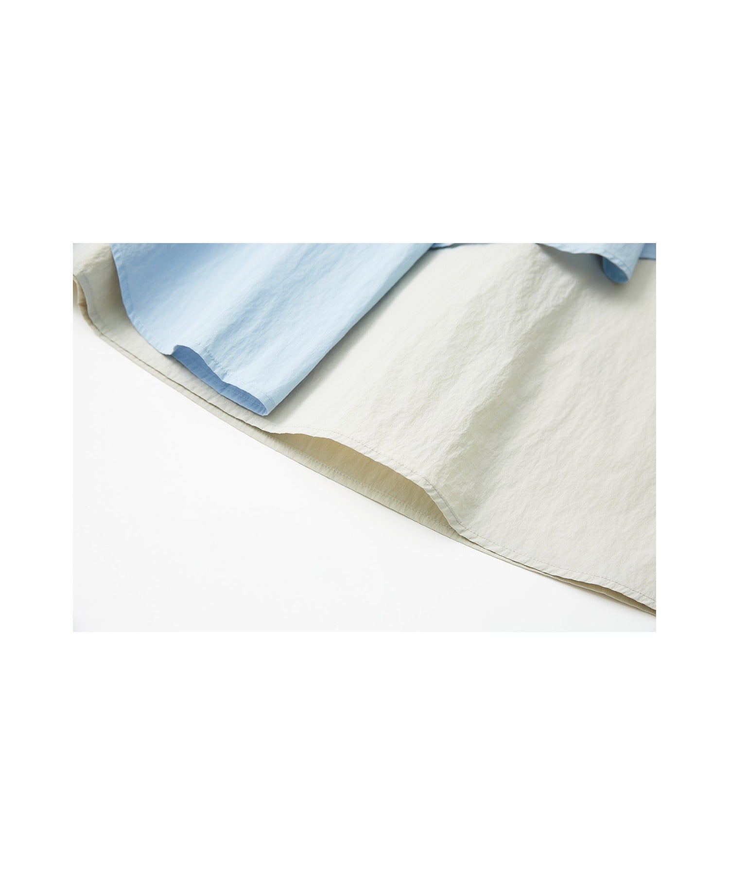 Bicolor Layered Flared Skirt