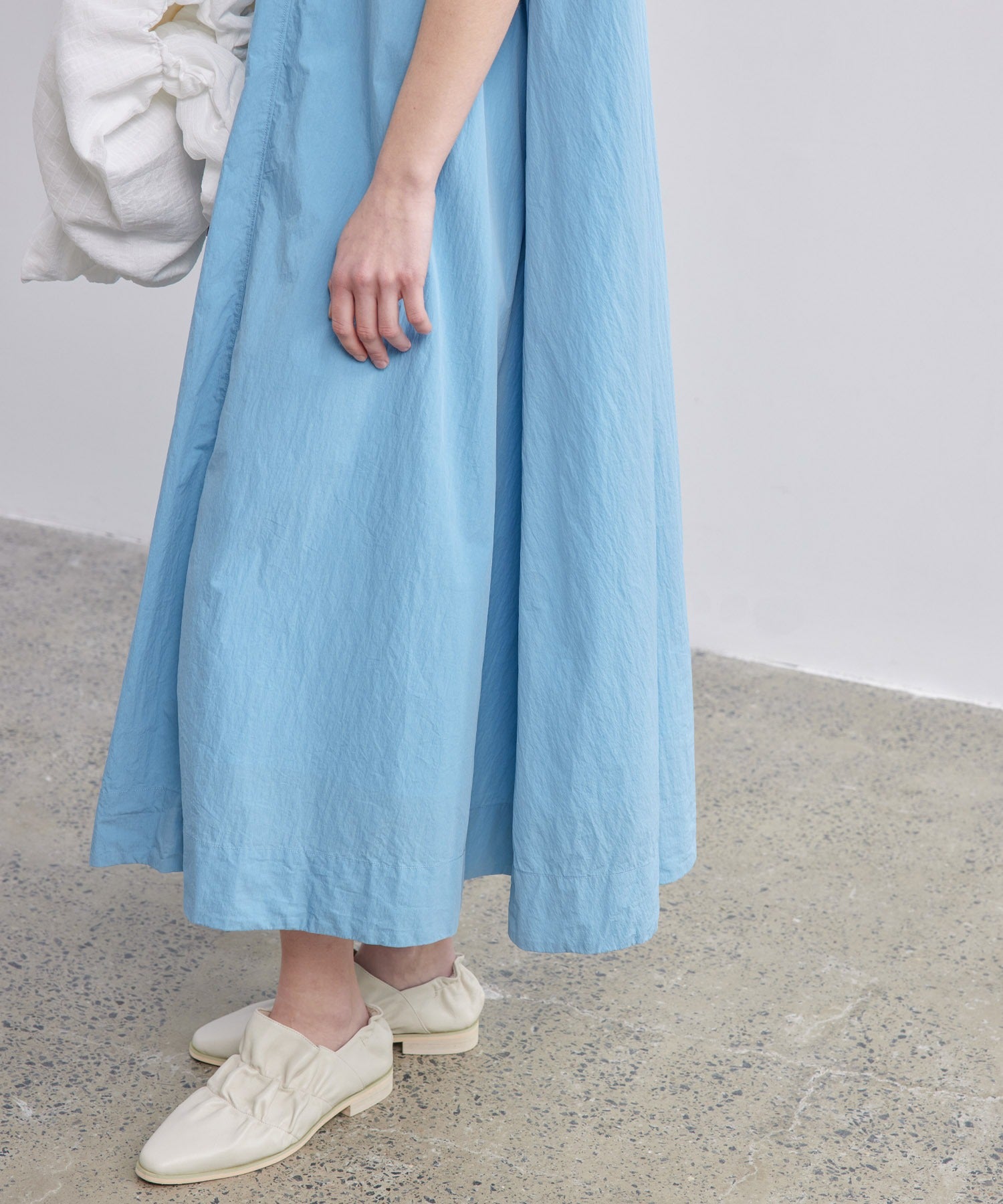 High-Neck Flare Dress