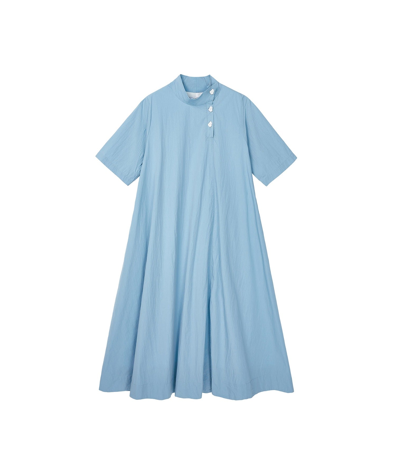 High-Neck Flare Dress