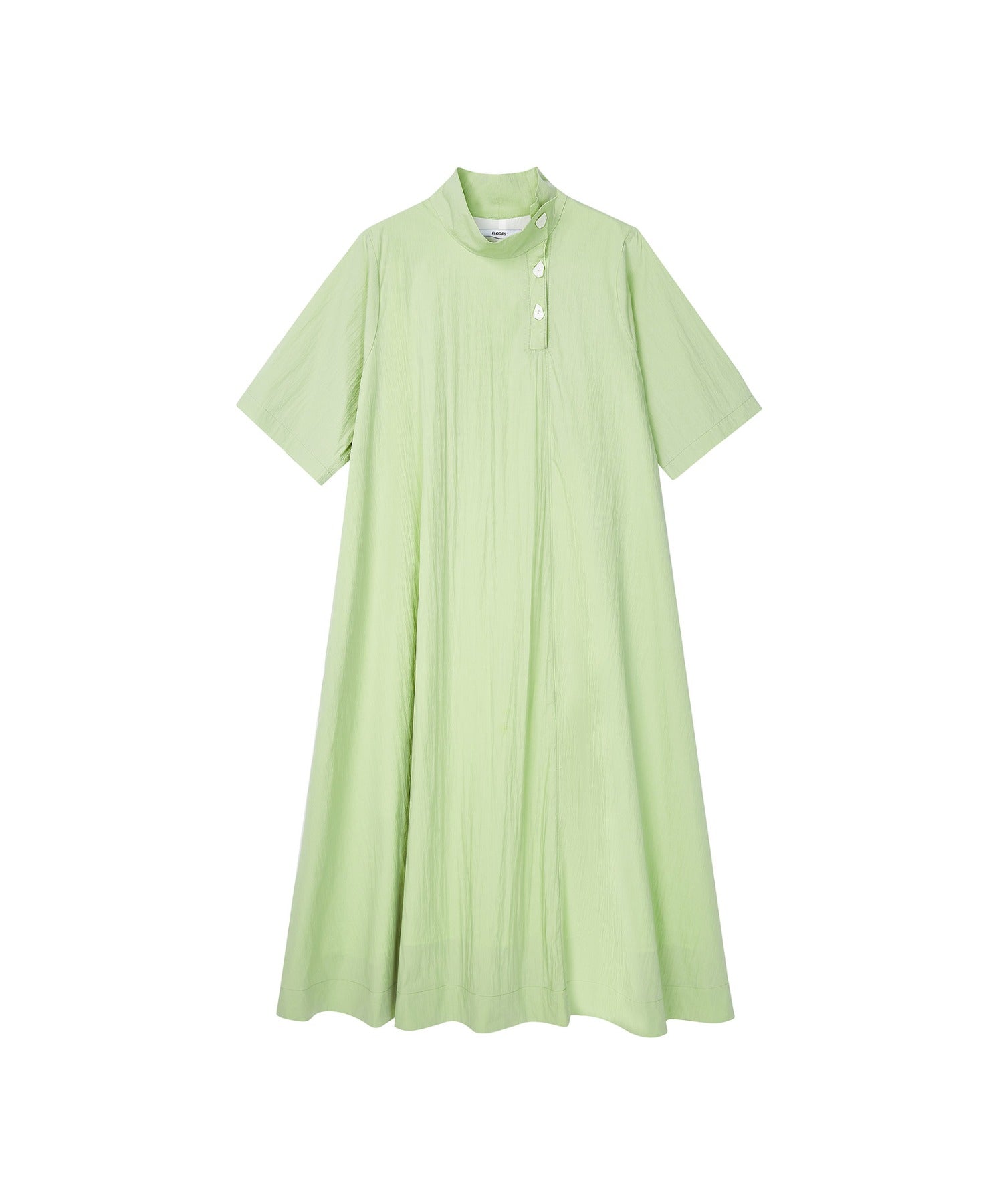 High-Neck Flare Dress