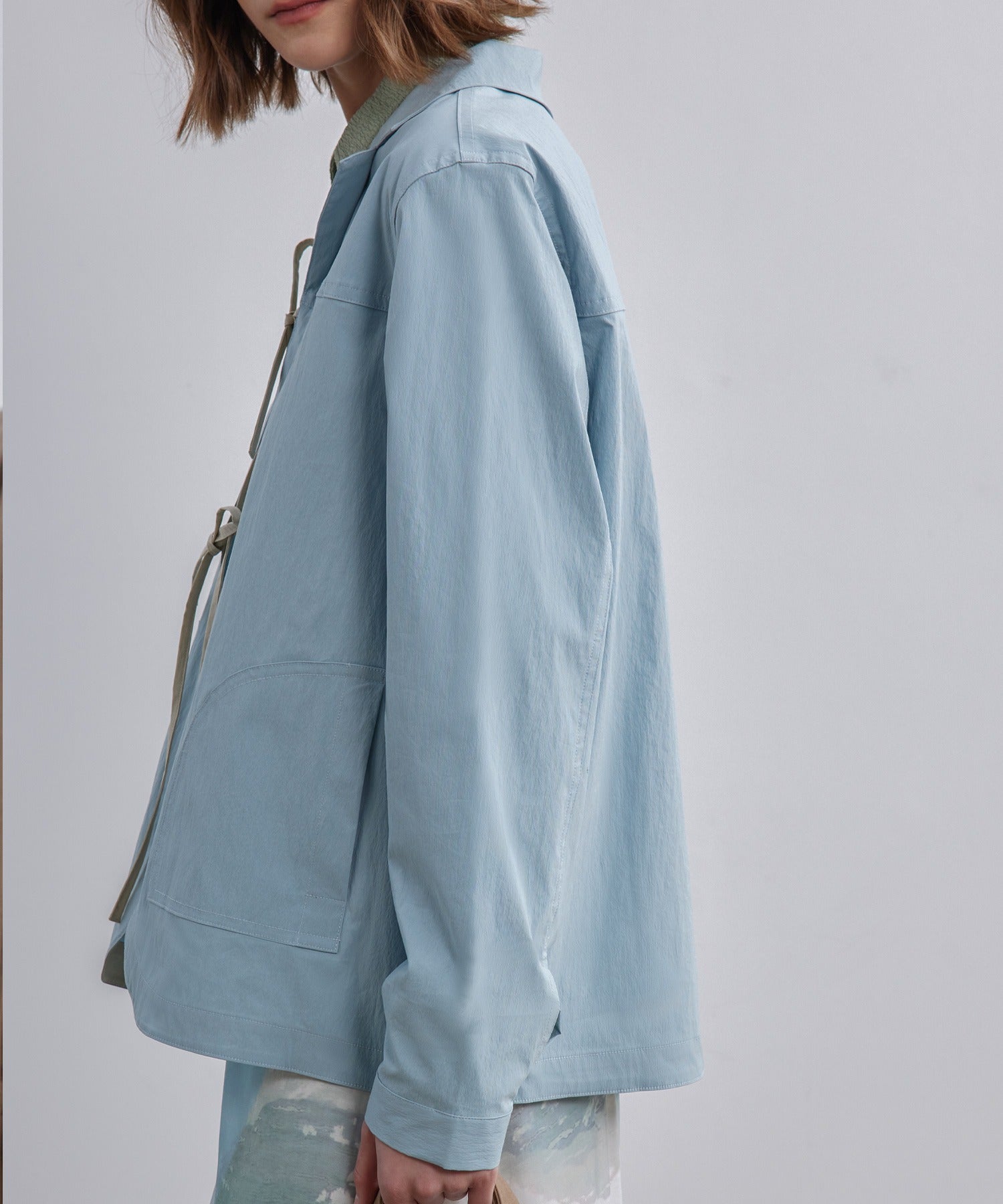 Color-Accent Ribbon Spring Jacket