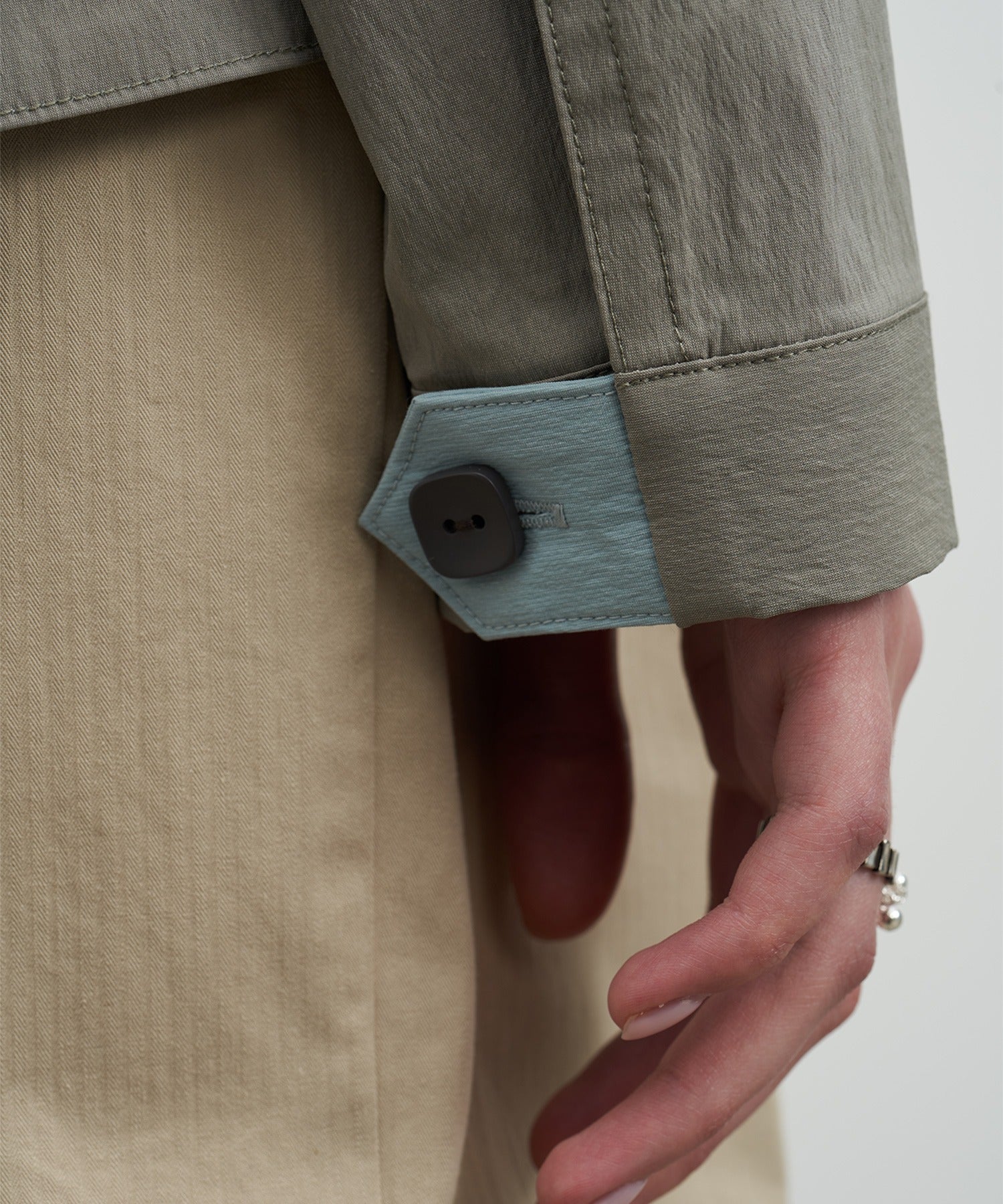 Color-Accent Ribbon Spring Jacket