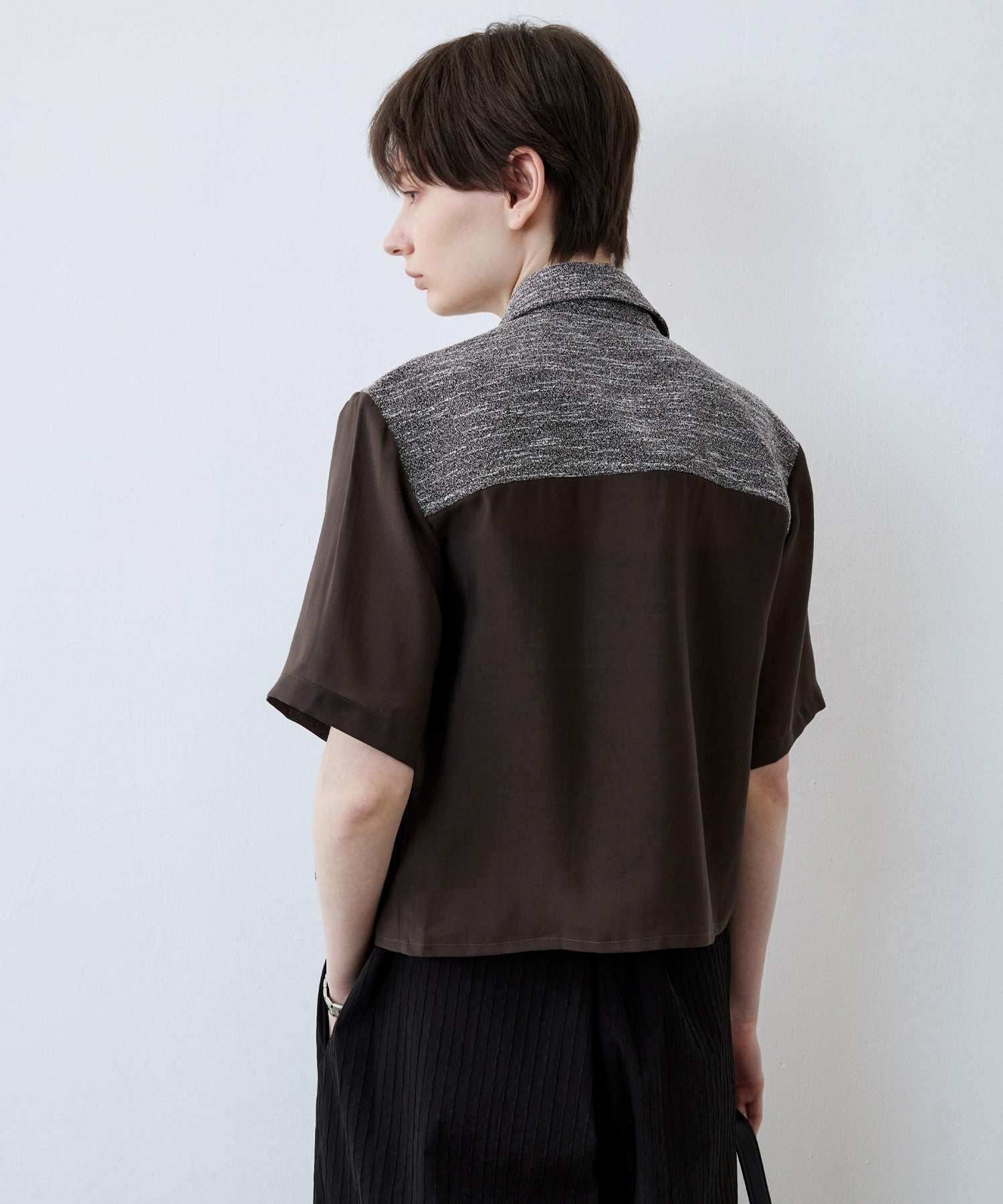 Layered-Style Cropped Shirt