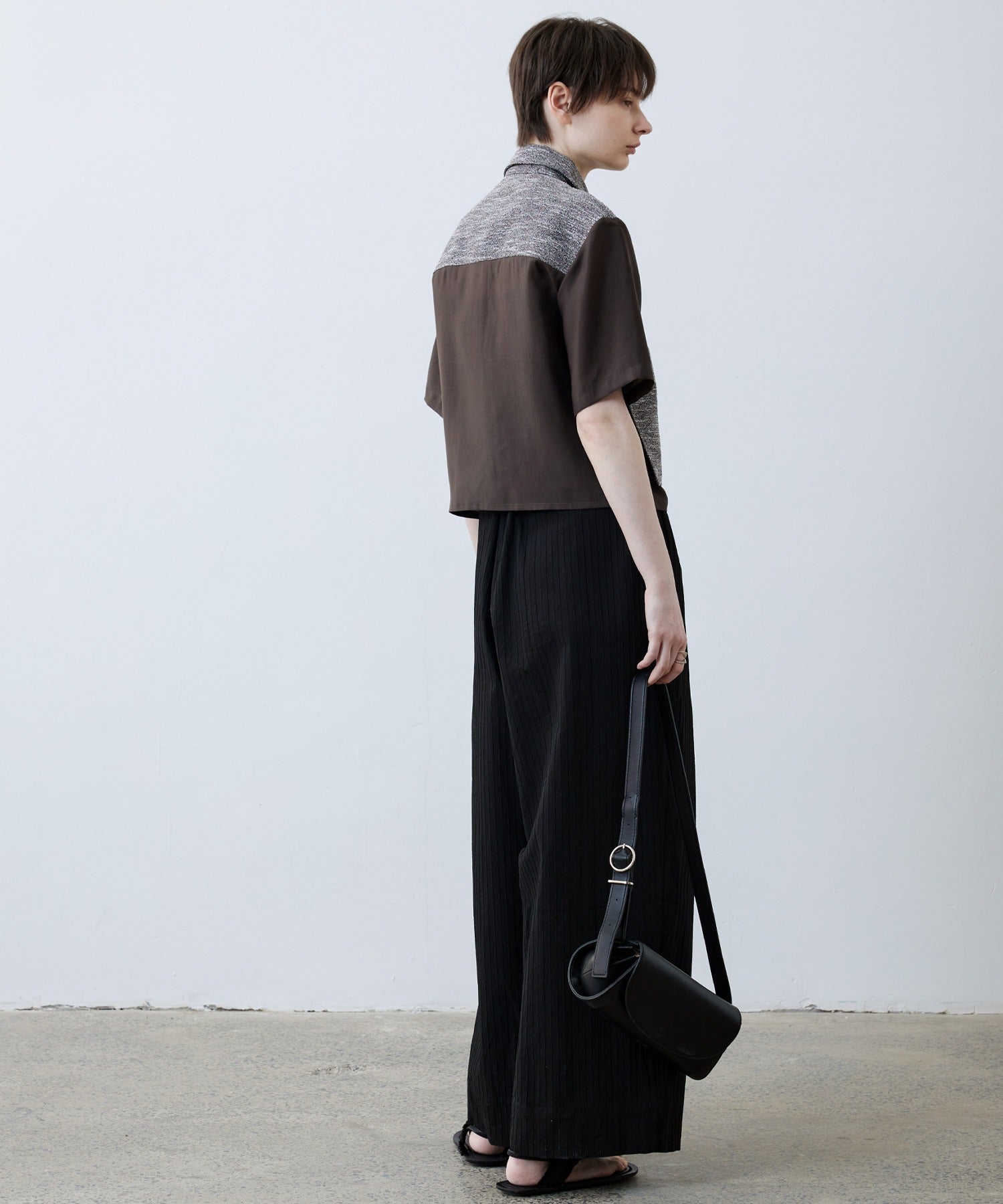 Layered-Style Cropped Shirt