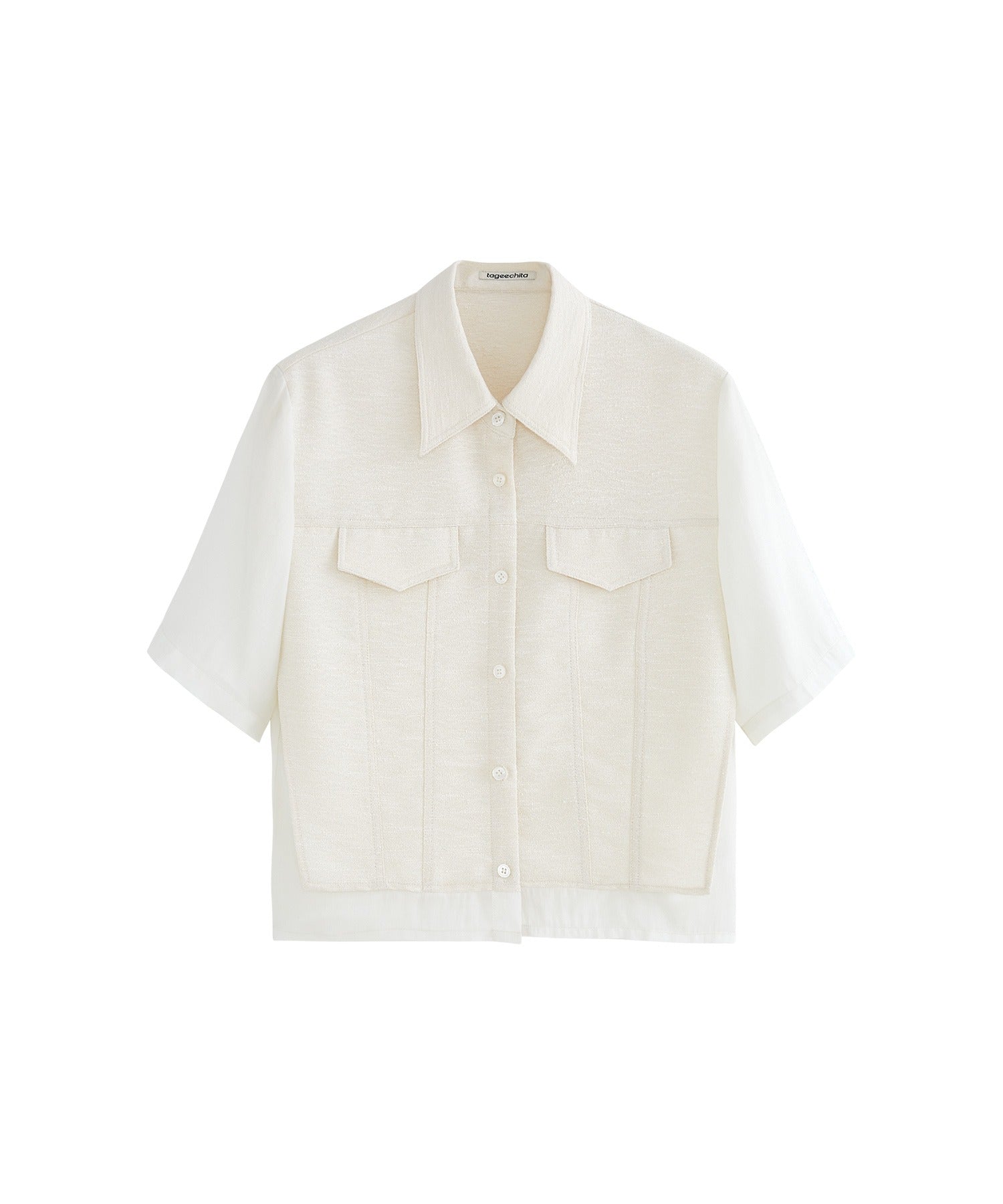 Layered-Style Cropped Shirt