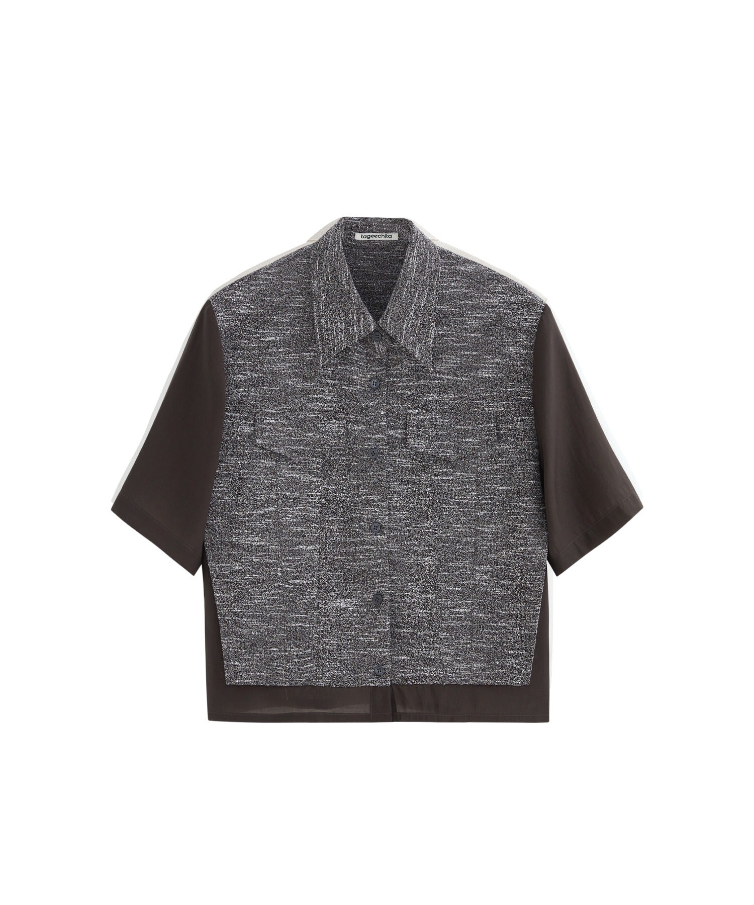 Layered-Style Cropped Shirt