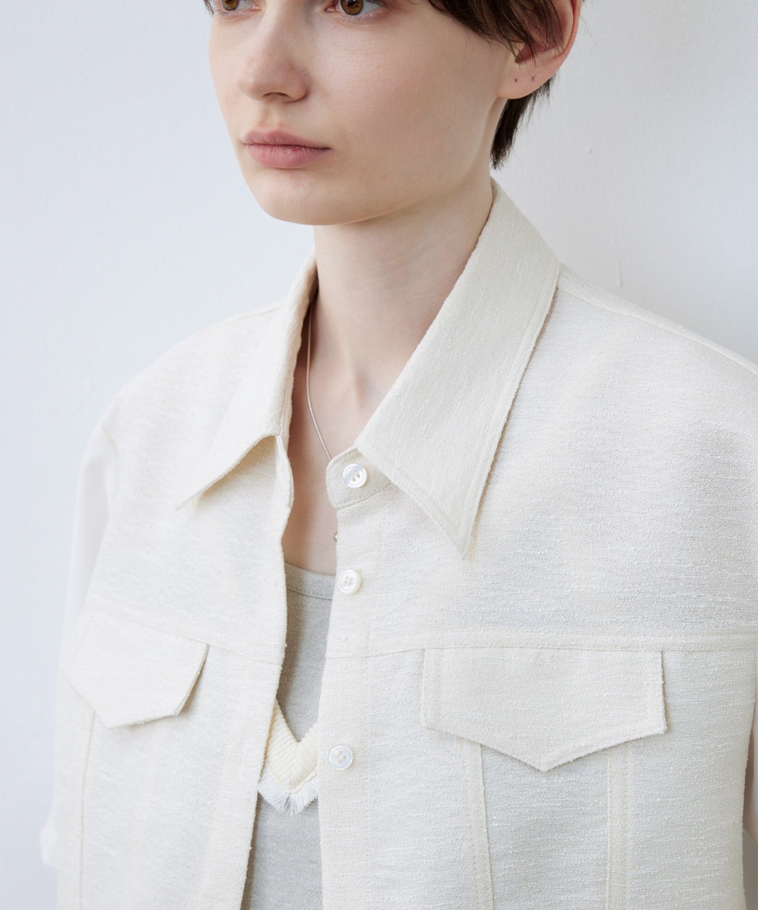 Layered-Style Cropped Shirt