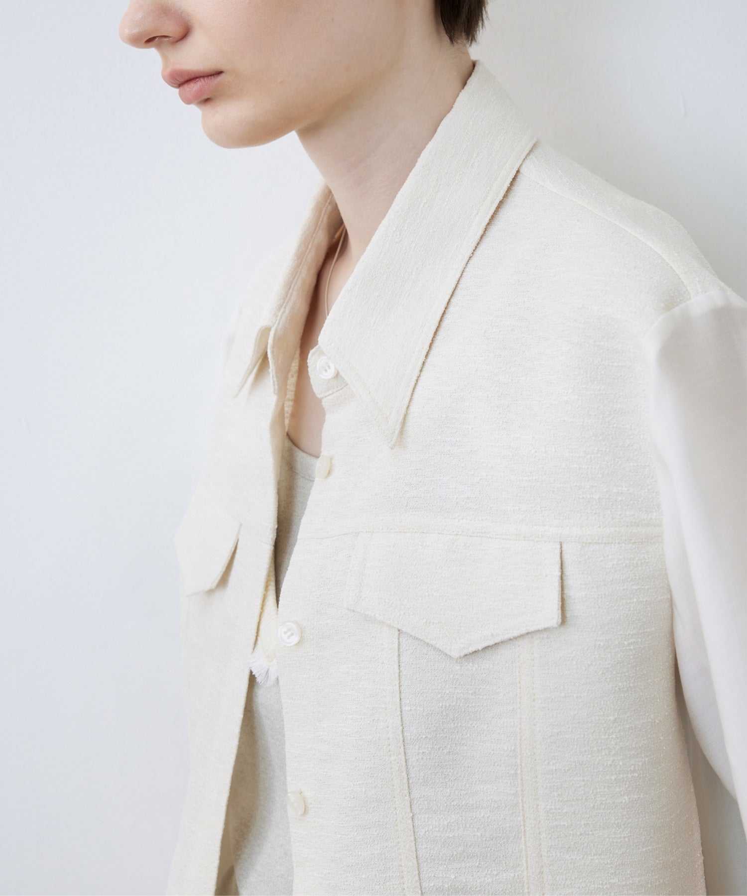 Layered-Style Cropped Shirt