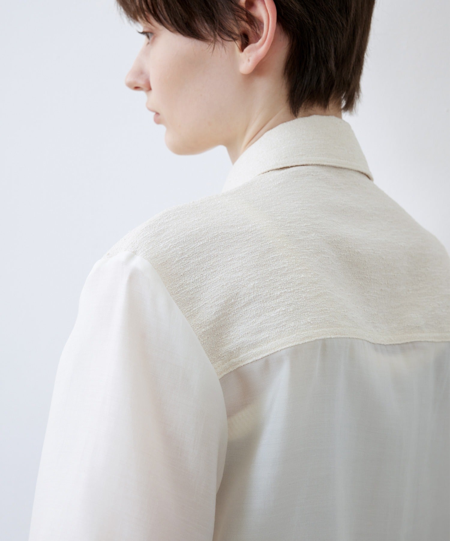 Layered-Style Cropped Shirt