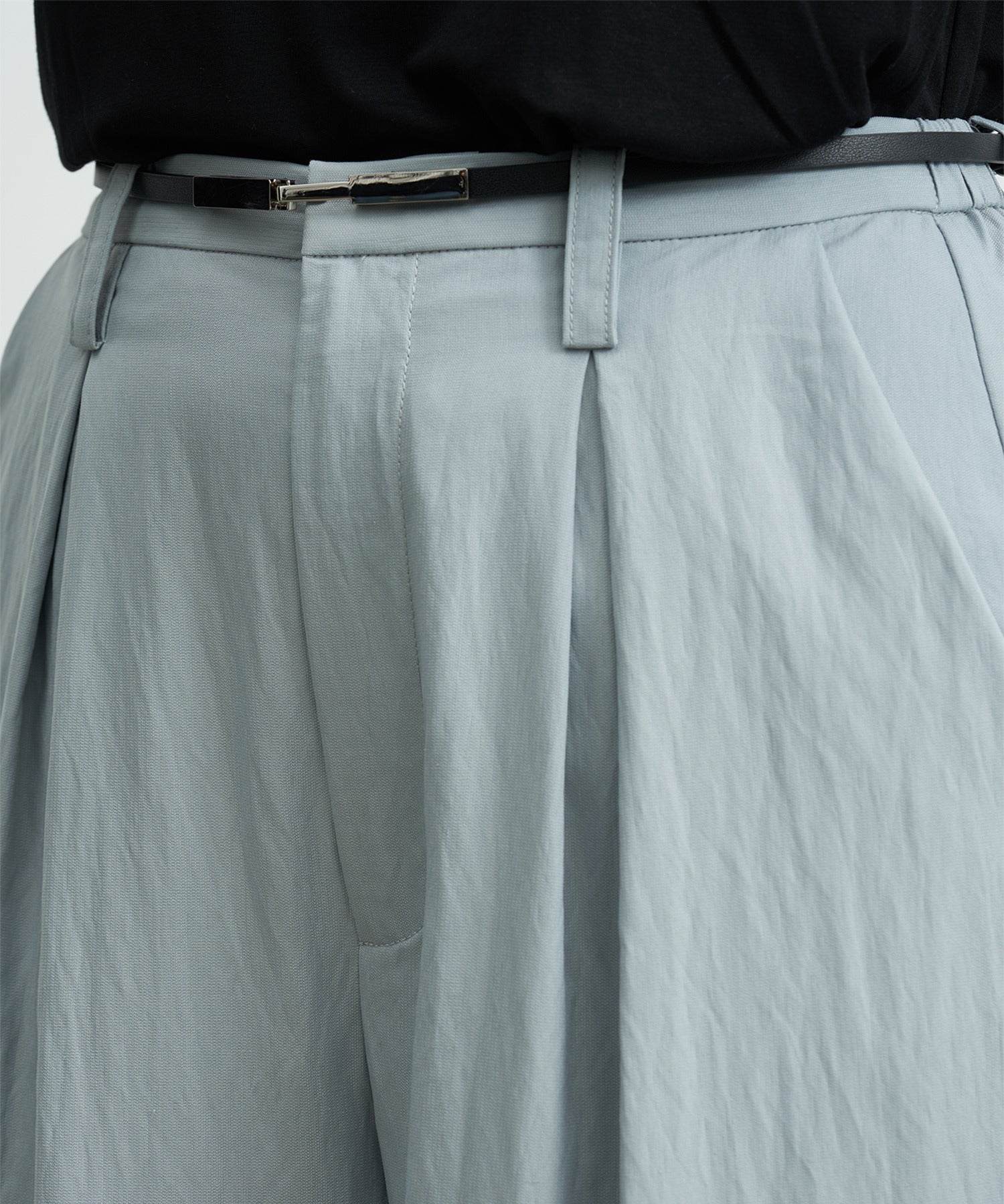 Darted Wide-Leg Pants