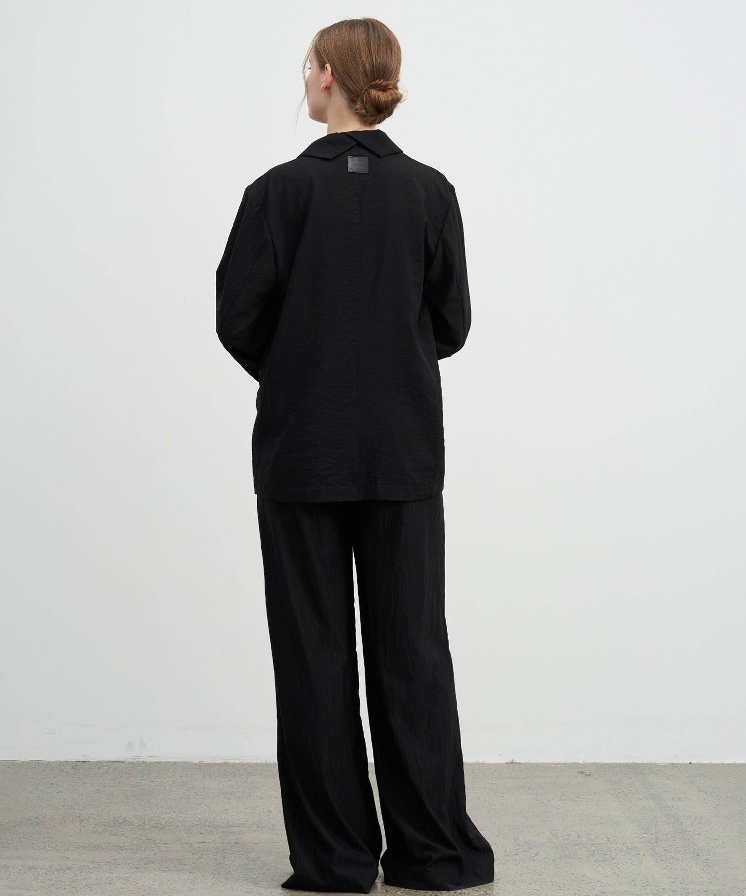 Darted Wide-Leg Pants