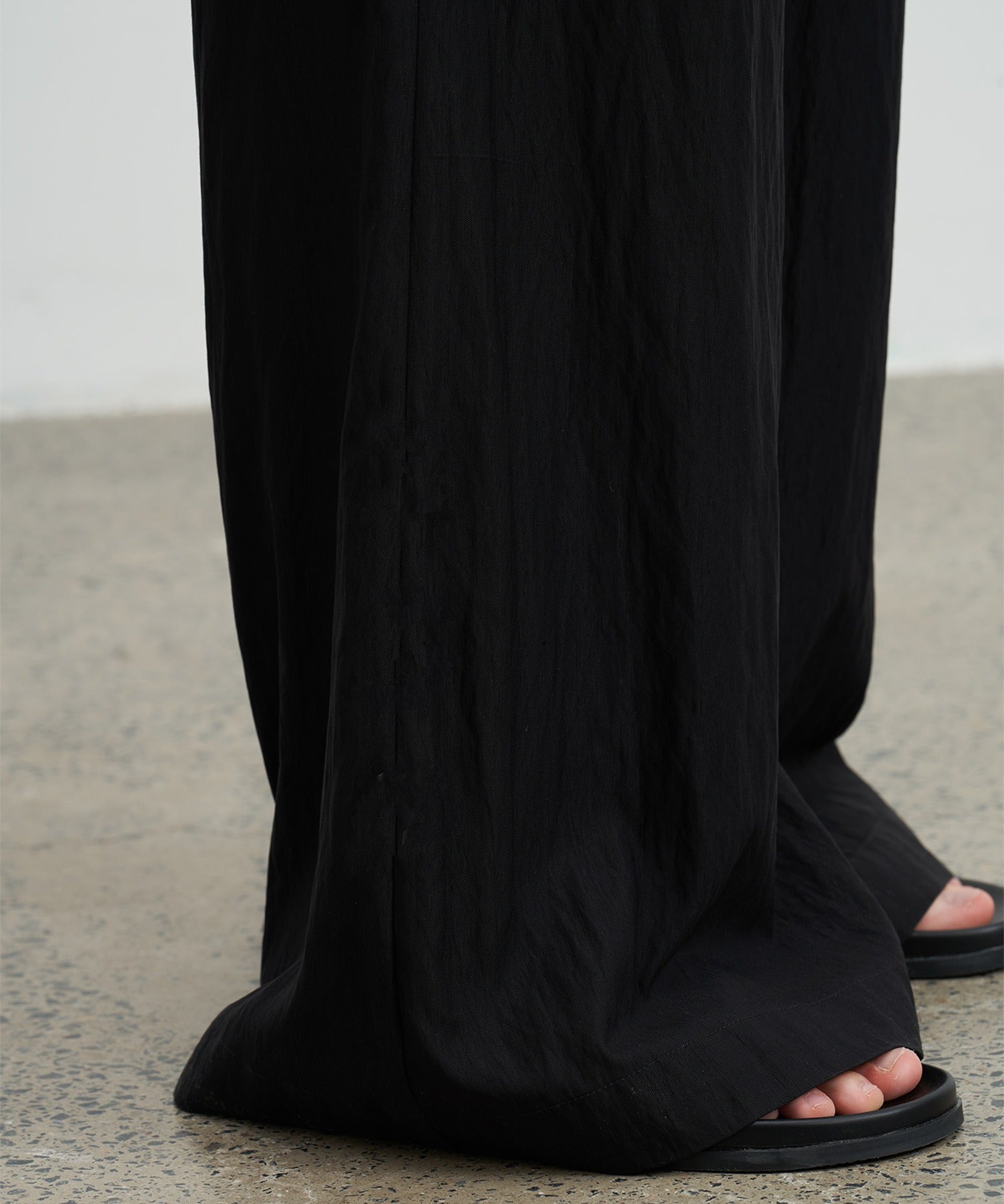 Darted Wide-Leg Pants