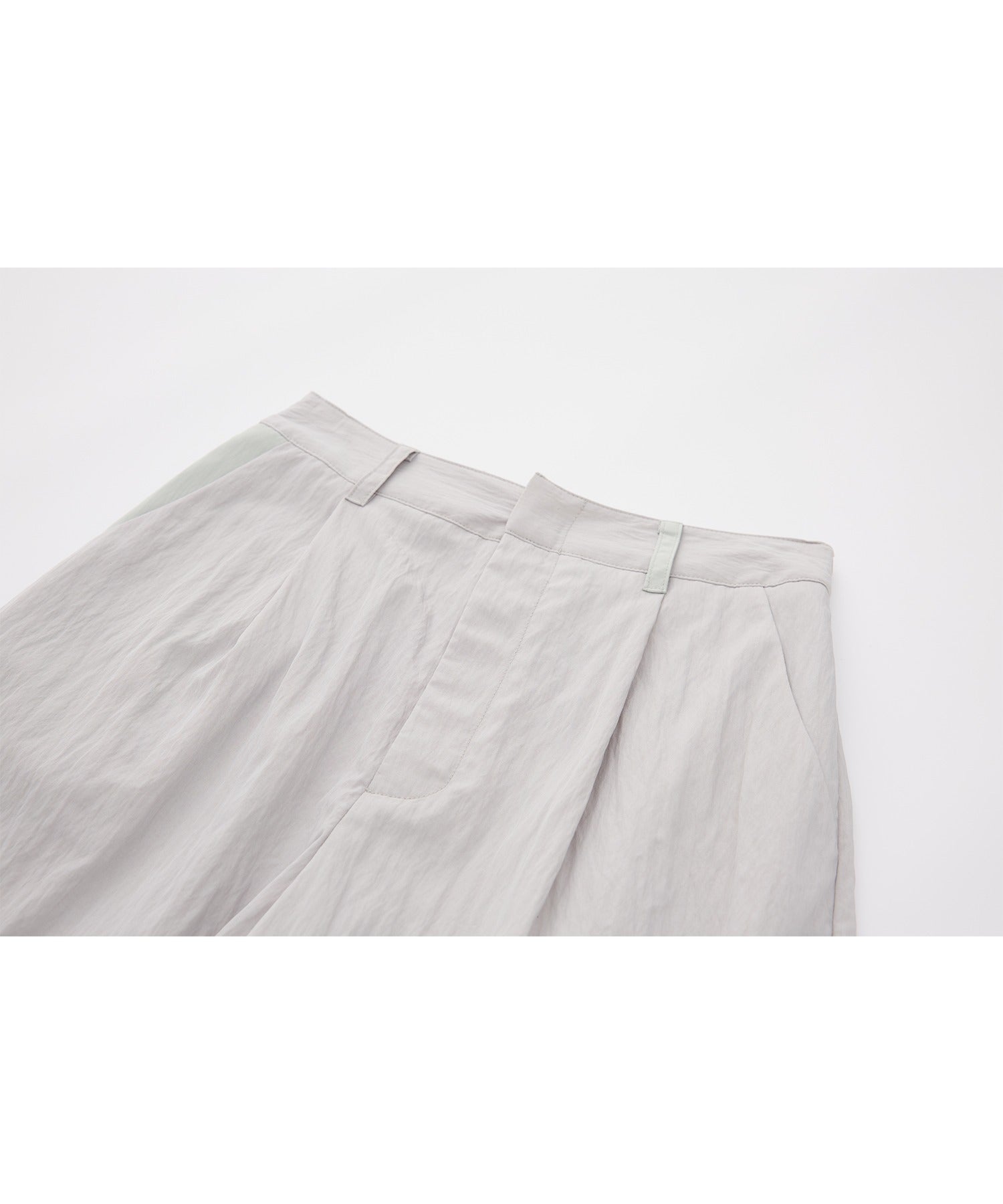Belt Detail Darted Pants