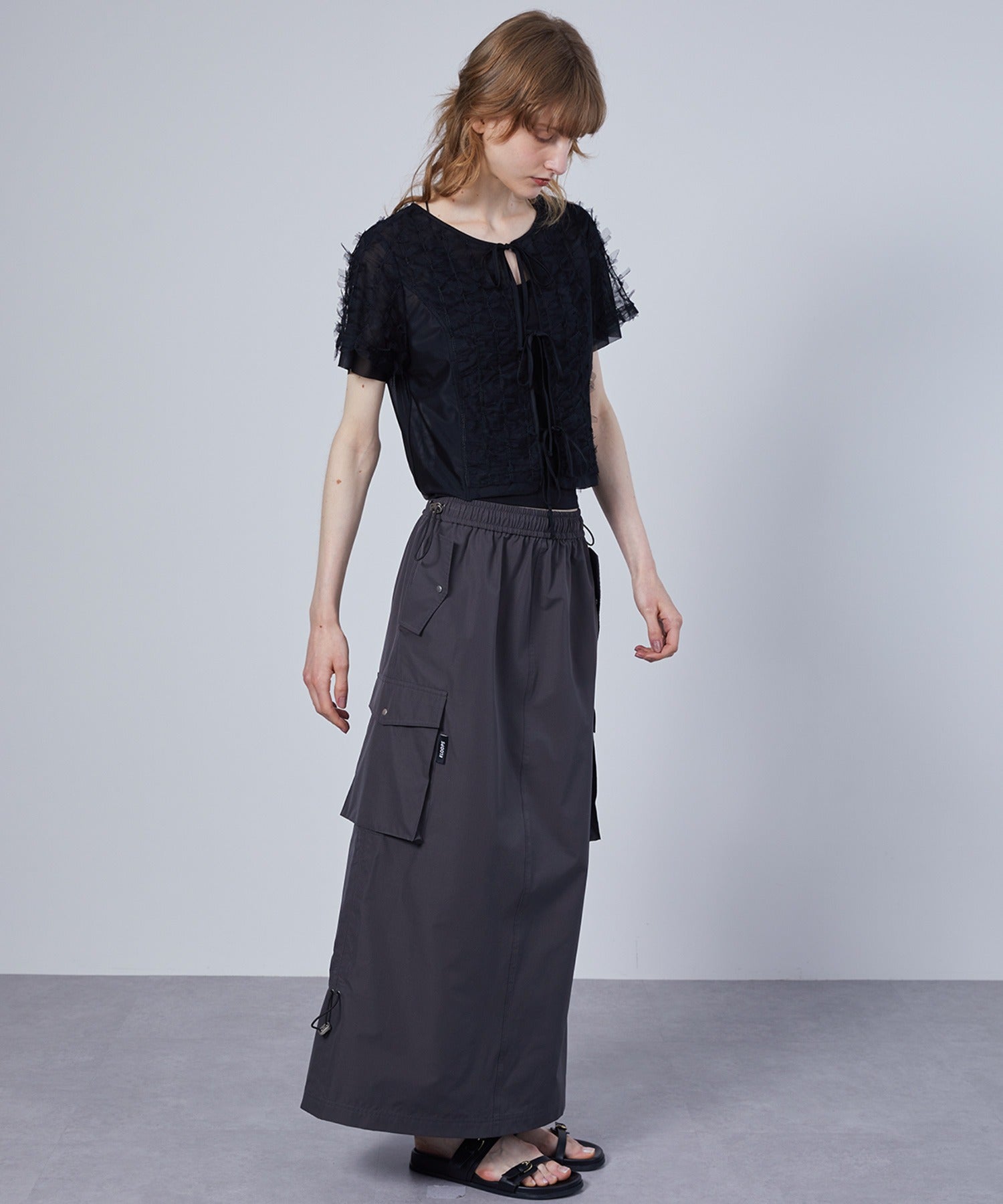 Ribbon Lace Tulle Top