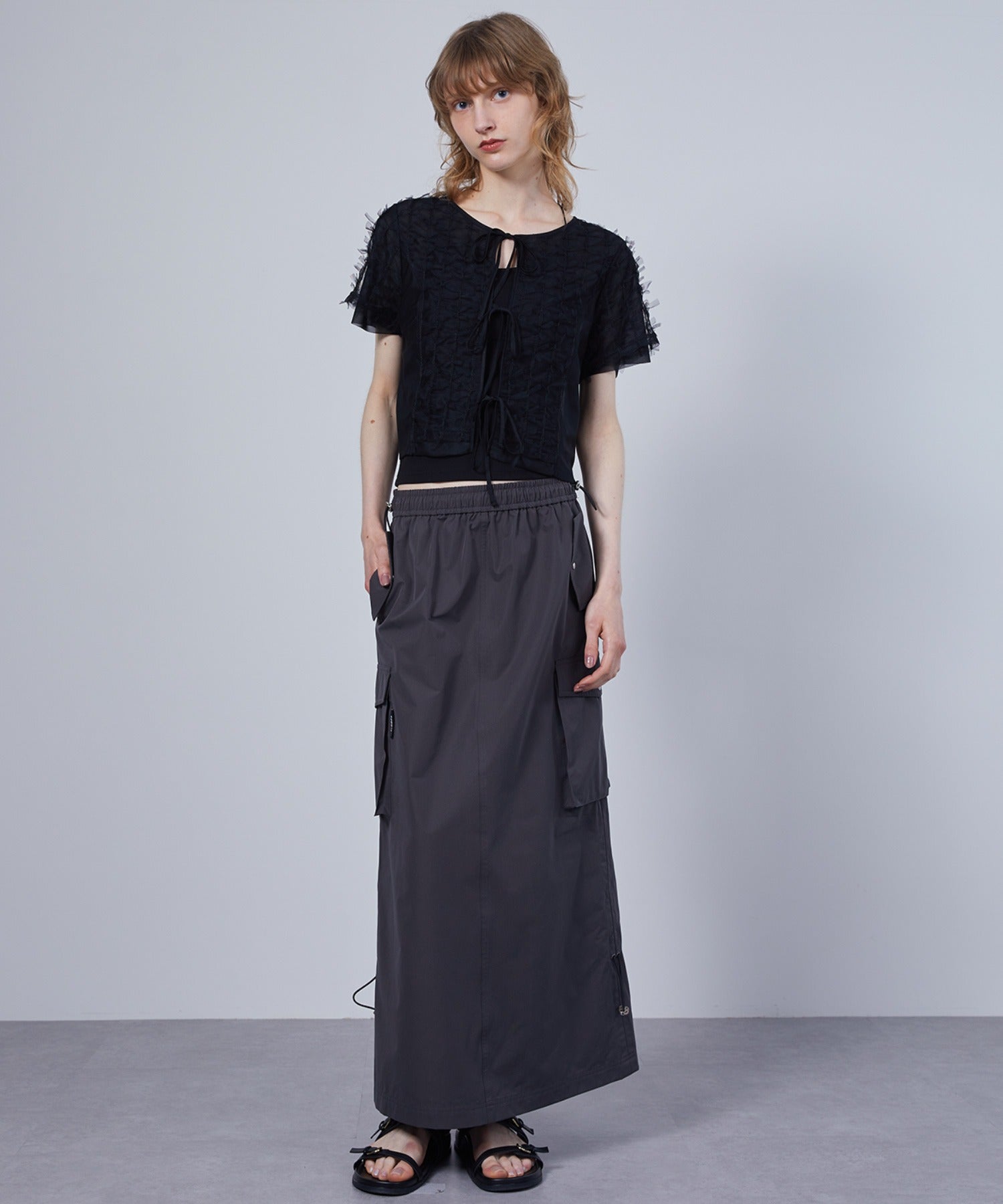 Ribbon Lace Tulle Top