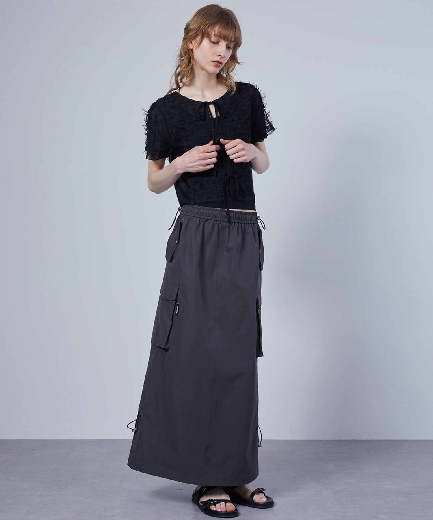Ribbon Lace Tulle Top