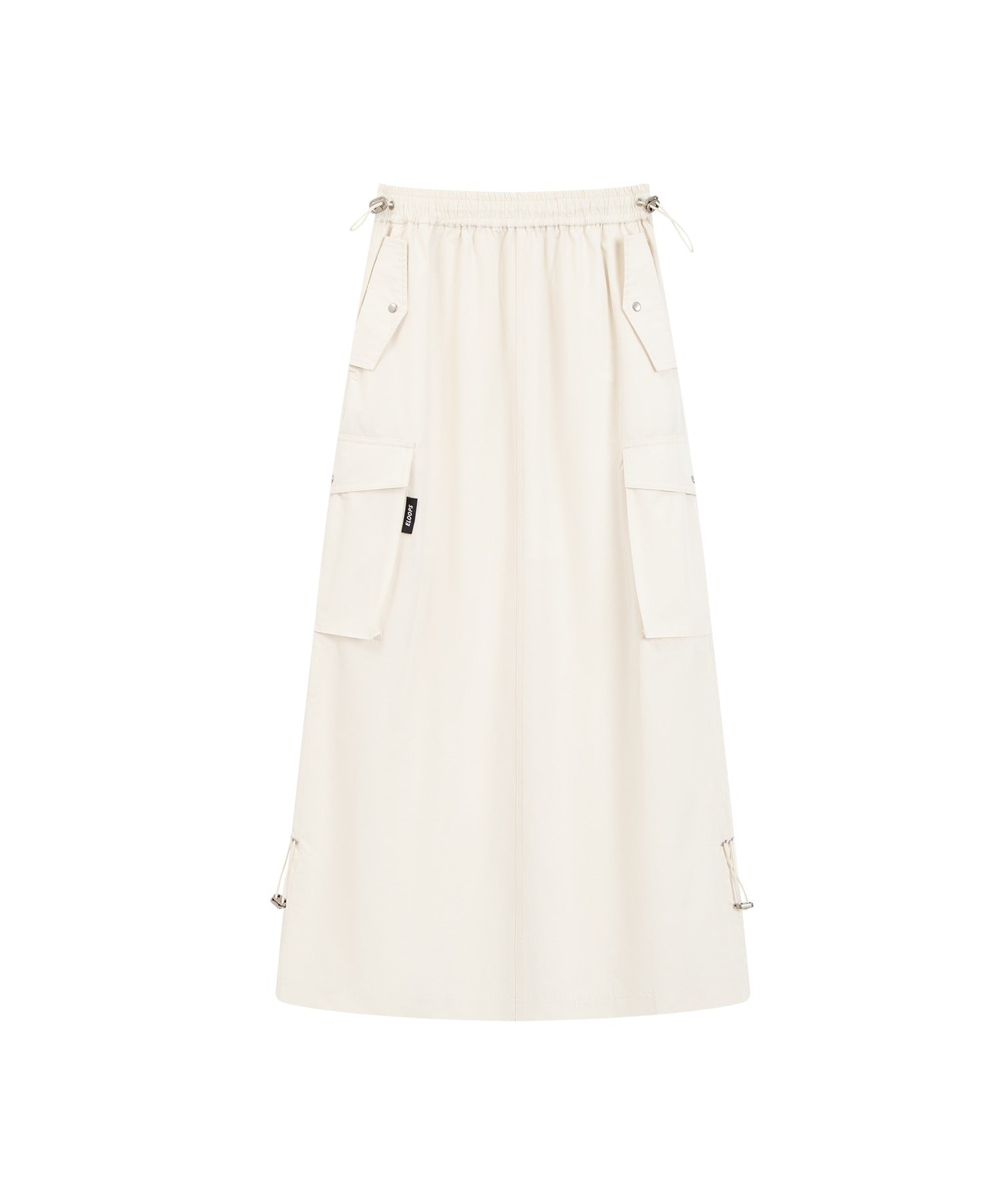 Cargo Skirt with Combo Pockets and Drawstrings