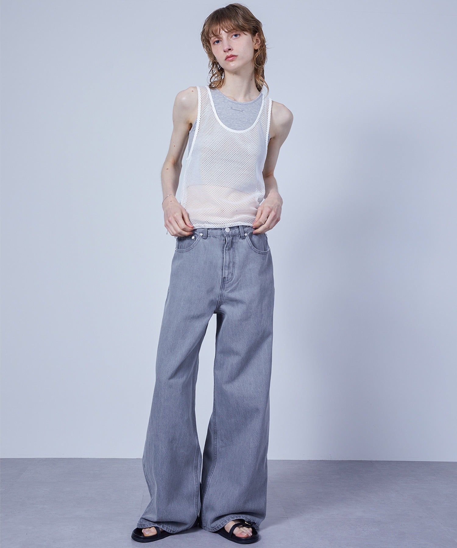 Mesh Tank with Inner Tee Set