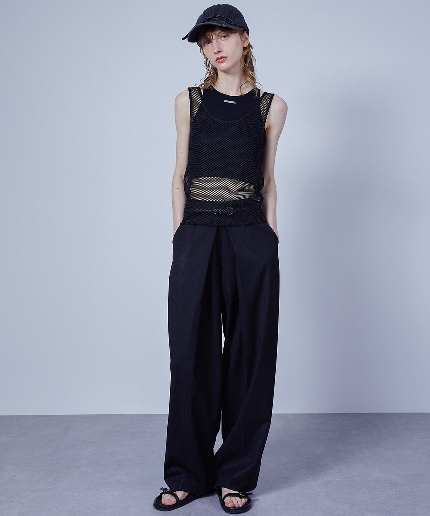 Mesh Tank with Inner Tee Set
