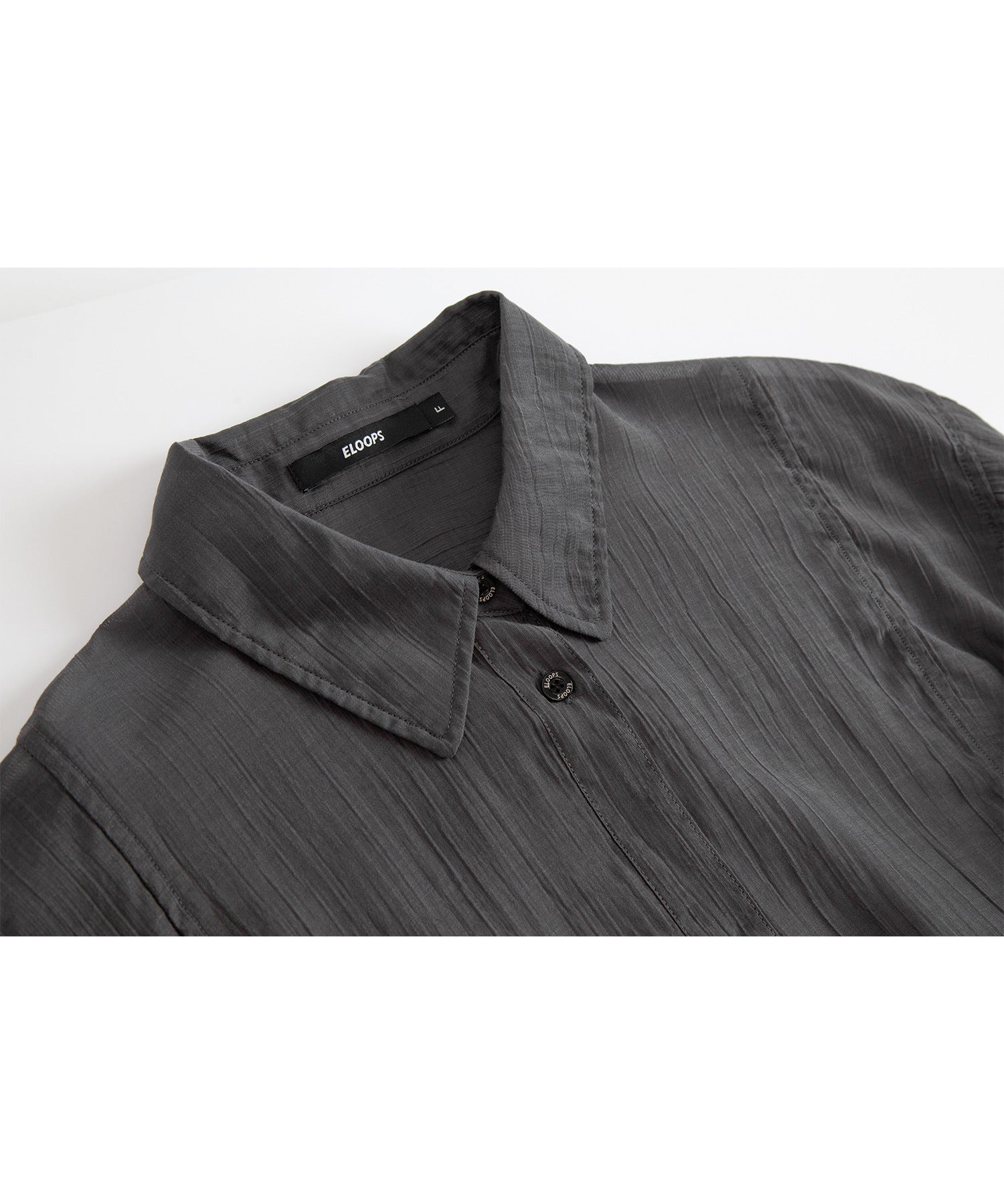 Fluid Back Button Detail Oversized Shirt